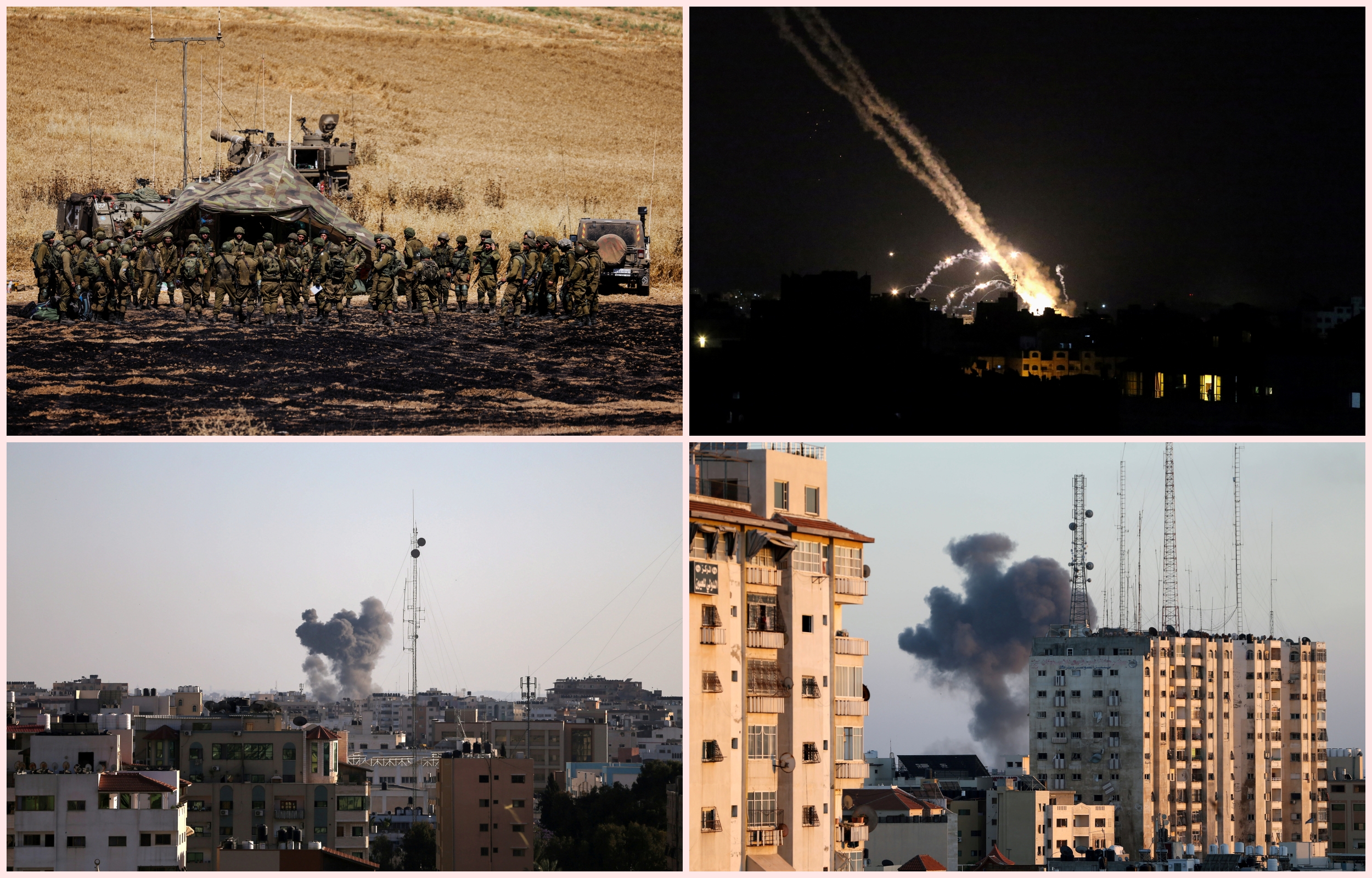 collage izrael gaza
