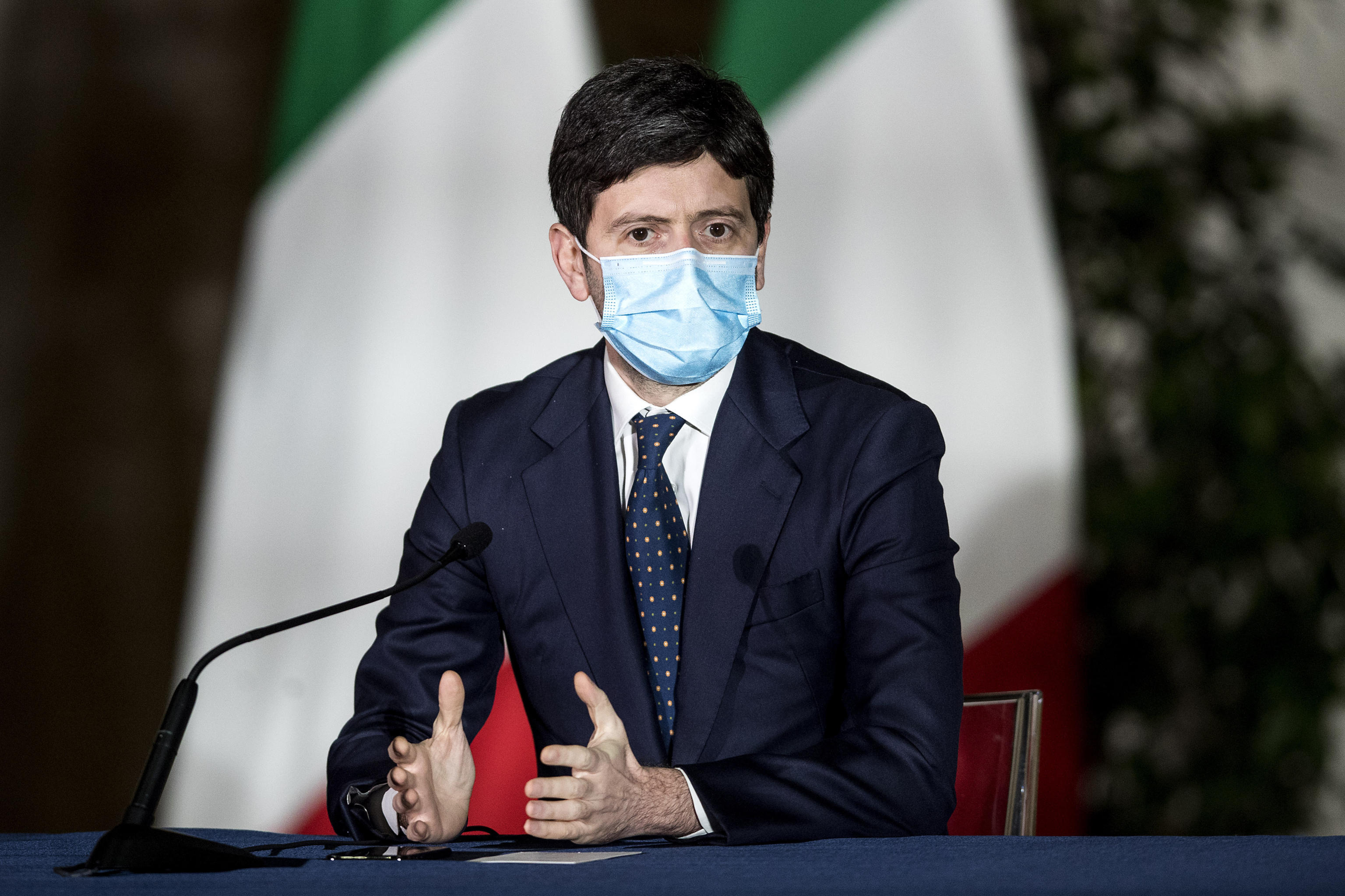 press conference on new measures of the DPCM at Chigi Palace