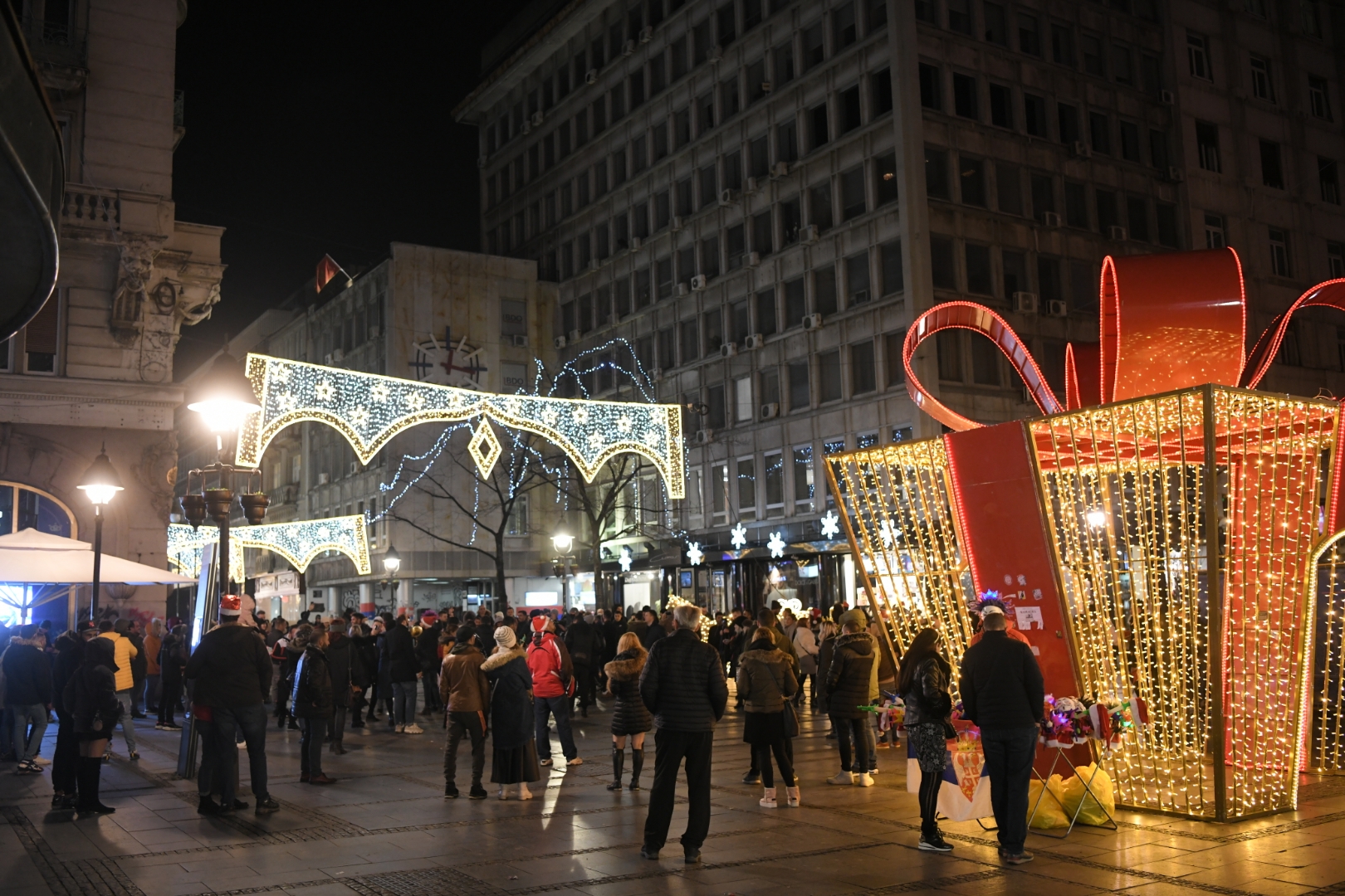 Beograd 31.12.2020. Nova godina, novogodišnja noć, trubači, Knez Mihailova ulica Foto: Dragan Mujan/Nova.rs