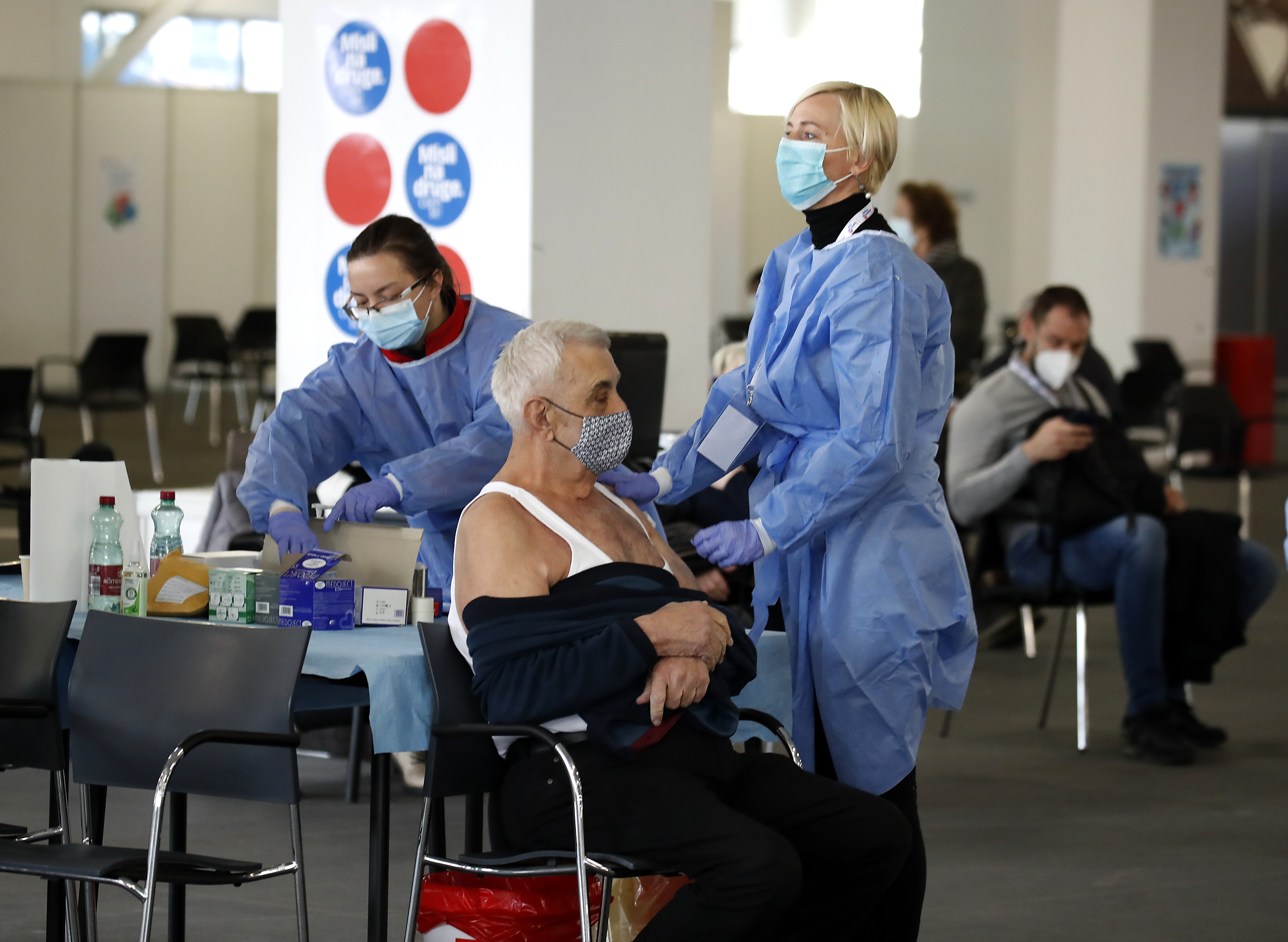 COVID-19 vaccination drive in Zagreb