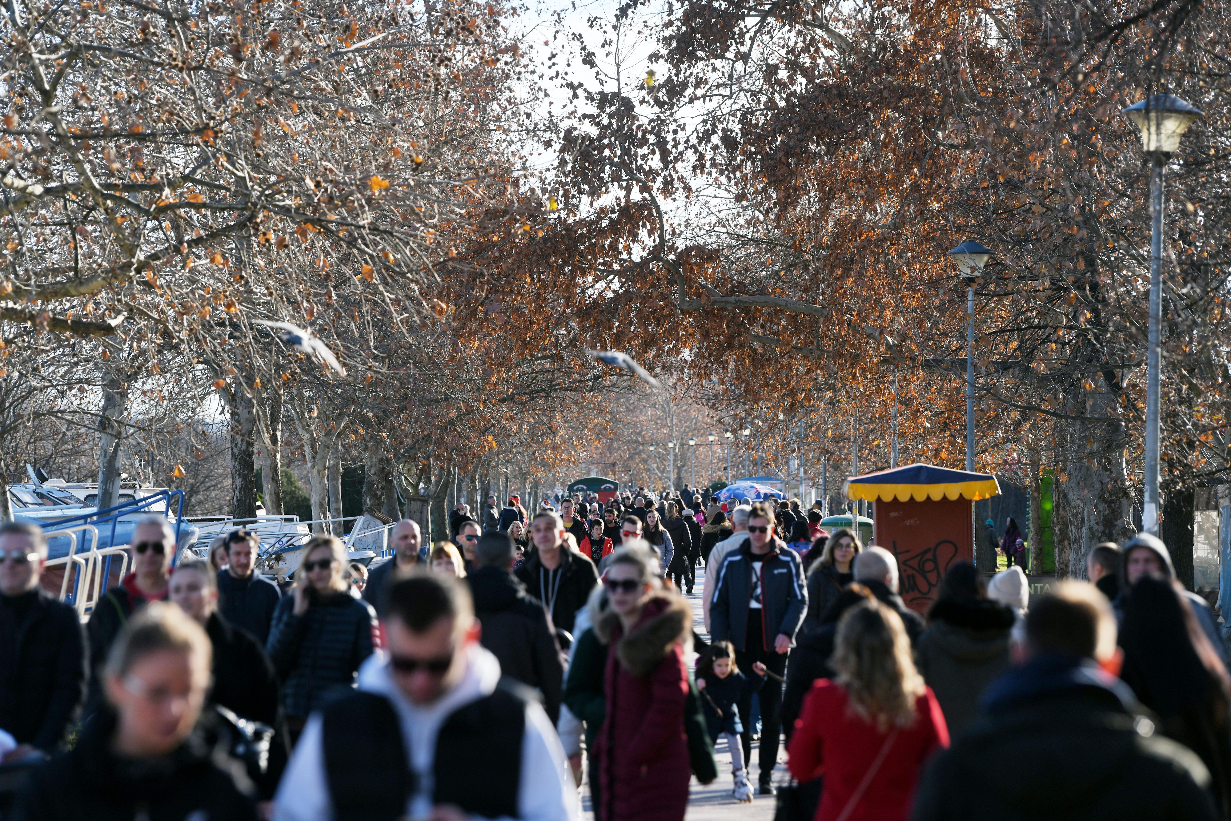 Beograd, 1.01.2021. Zemun, Zemunski kej, Novogodišnja atmosfera, gužva, praznik, koronavirus Foto: Filip Krainčanić/Nova.rs