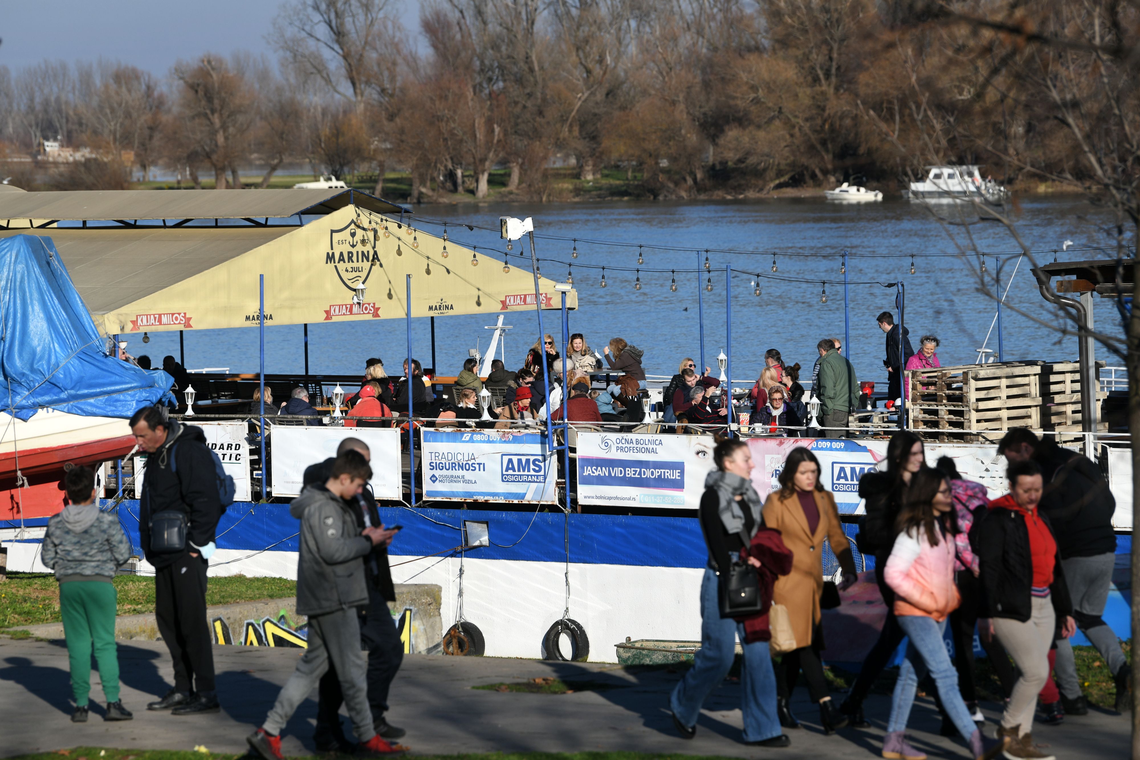 Beograd, 1.01.2021. Zemun, Zemunski kej, Novogodišnja atmosfera, gužva, praznik, koronavirus Foto: Filip Krainčanić/Nova.rs
