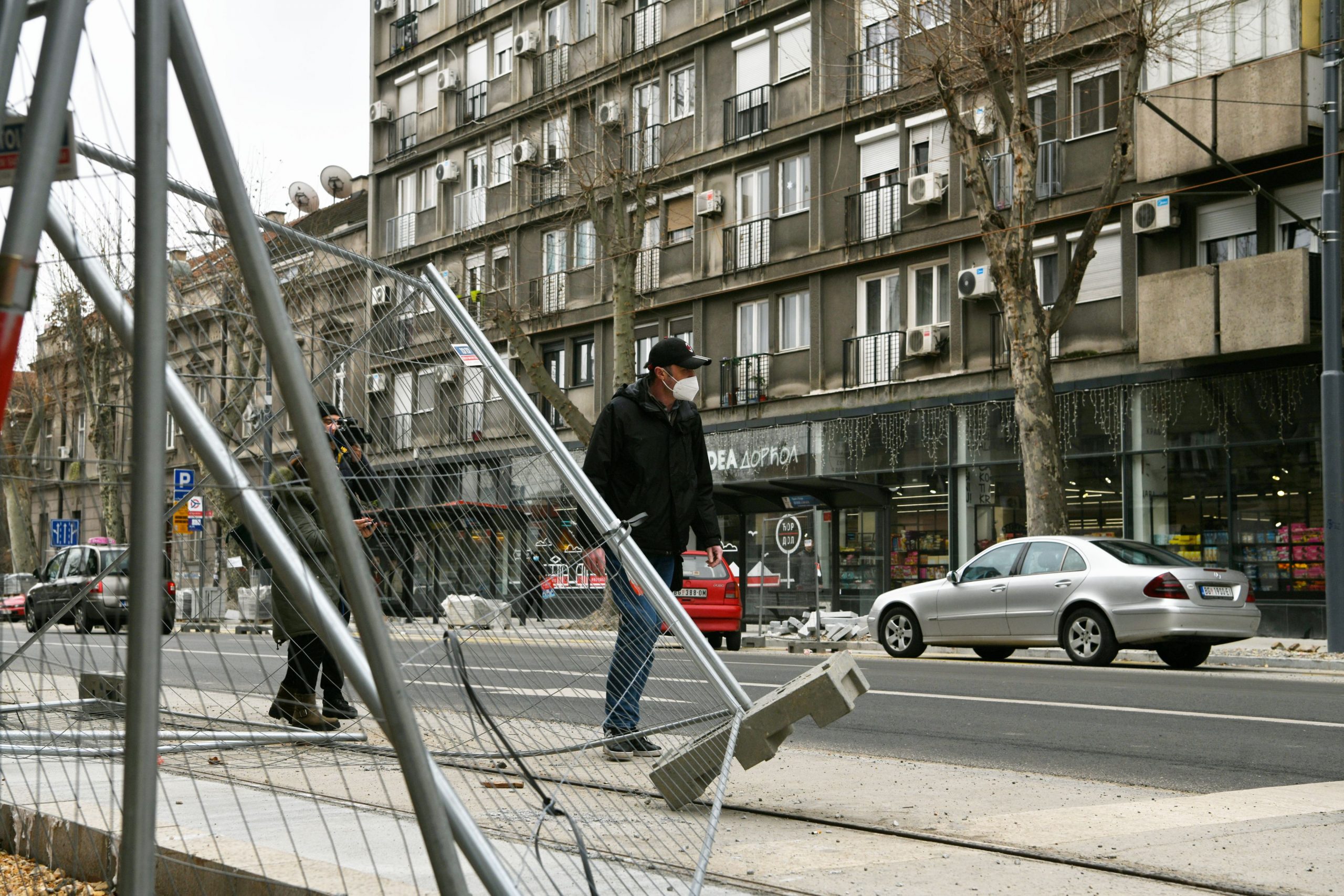 Beograd, 04.01.2021. Ulica Cara Dušana, Dušanova, radovi, neprohodni trotoari Foto: Filip Krainčanić/Nova.rs