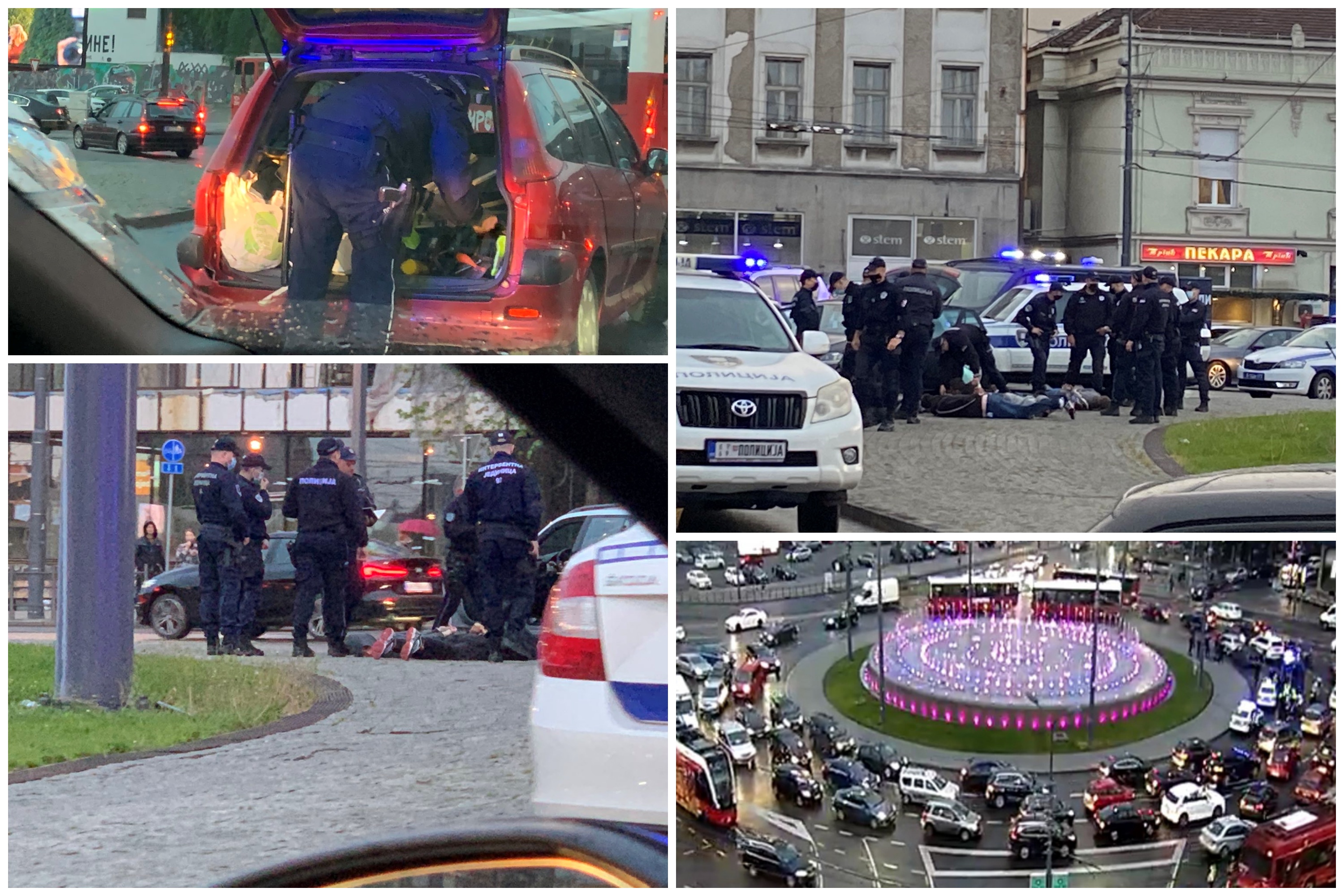 Slavija, hapšenje, policijska akcija, policija Foto: Nova.rs/Naxi kamere