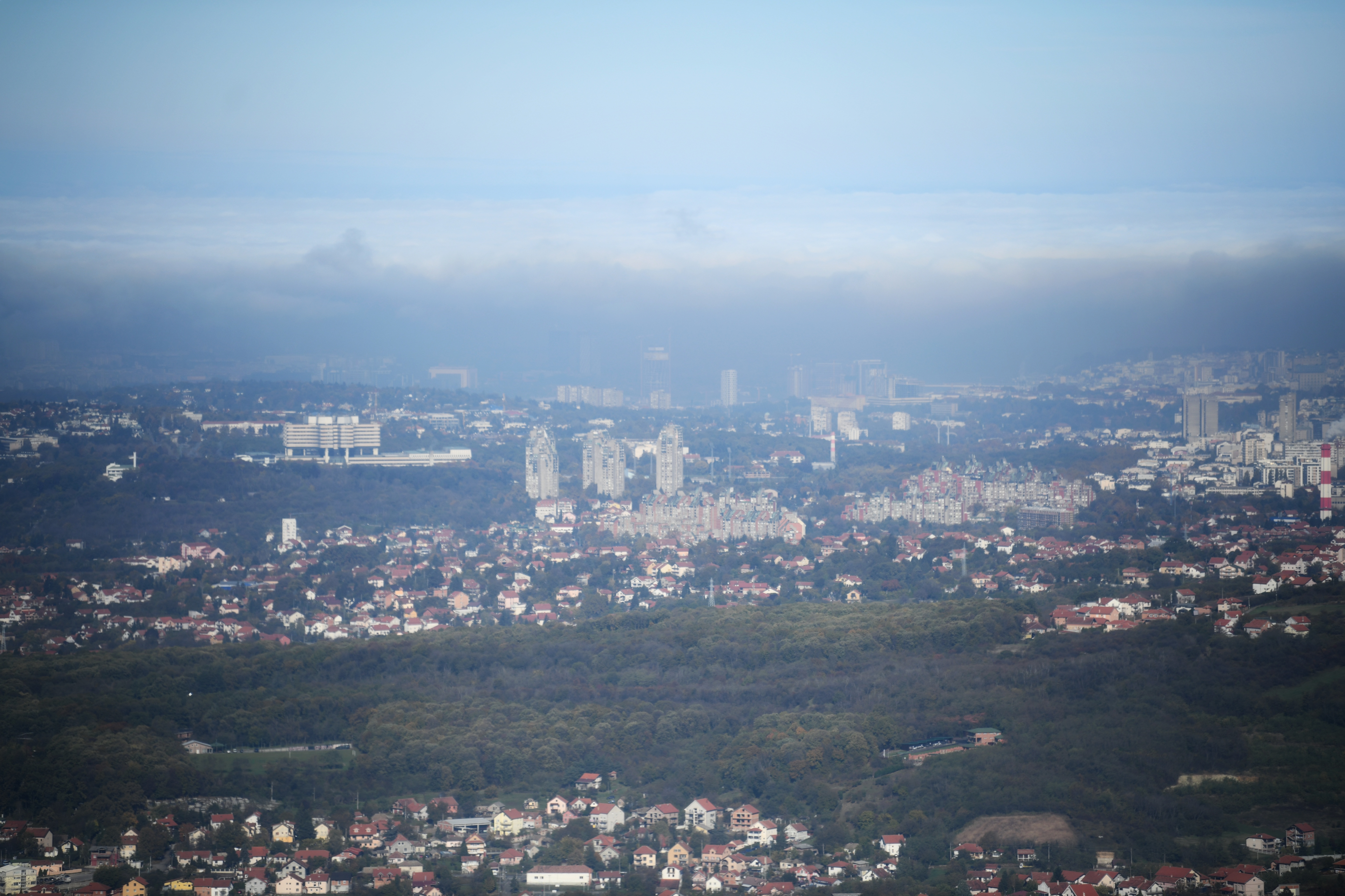 Beograd, 01.11.2020. Magla, zagađenje, zagadjenje Foto: Vesna Lalić/Nova.rs