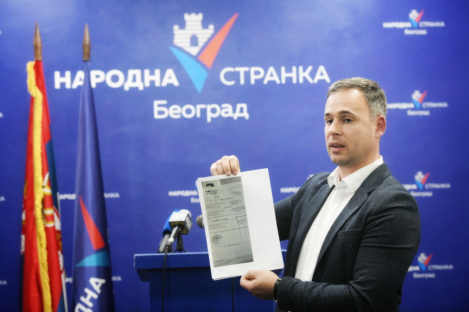Beograd 03.03.2021.  Konferencija za stampu Miroslav Aleksic, novi podaci o Jovanjici