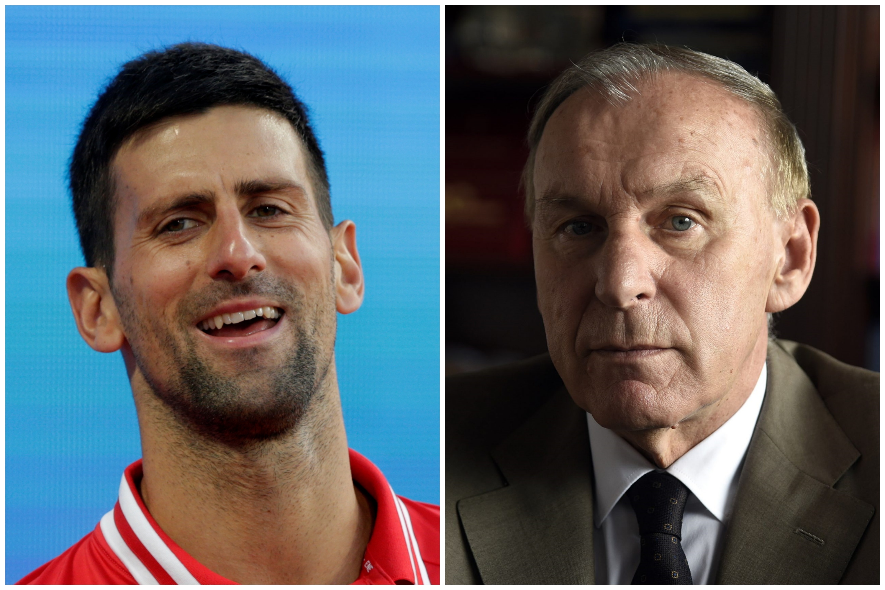 Novak Đokovićn Novak Djoković i Dragan Džajić komboFoto: EPA-EFE/ANDREJ CUKIC/Nemanja Jovanović