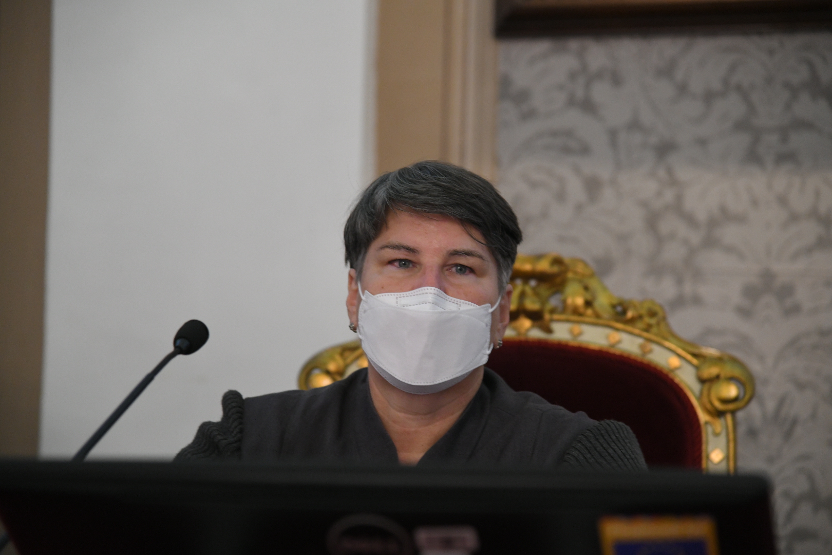 Beograd 14.10.2020. Rektorat, Protest profesora ispred rektorata, proglasenje profesora Čudanova, Ivanka Popović Foto: Nemanja Jovanović/Nova.rs