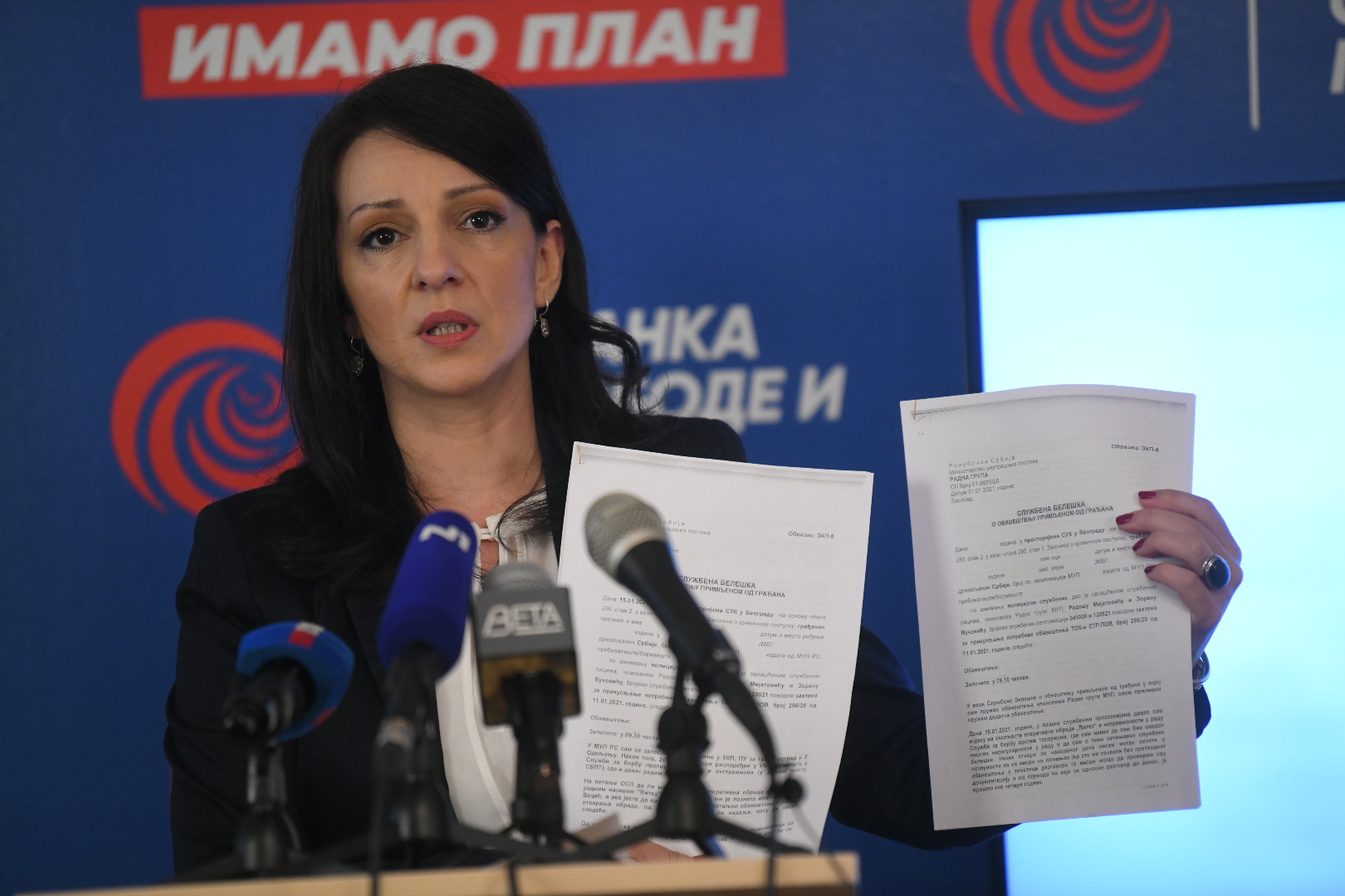 Beograd 10.03.2021. Marinika Tepić, konferencija za novinare, Stranka slobode i pravde, kzn, kzš Foto: Nemanja Jovanović/Nova.rs