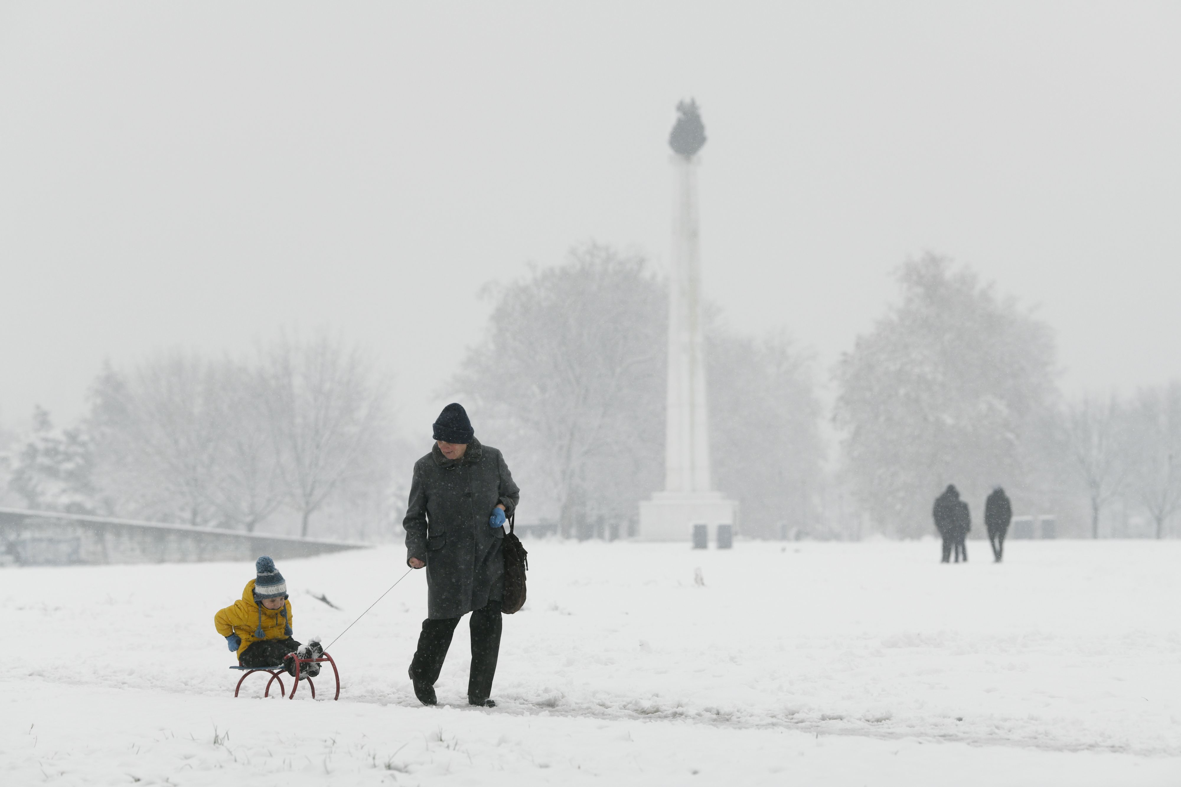 Beograd 11. januar 2021. Sneg i zima u Beogradu Foto:Filip Krainčanić/Nova.rs