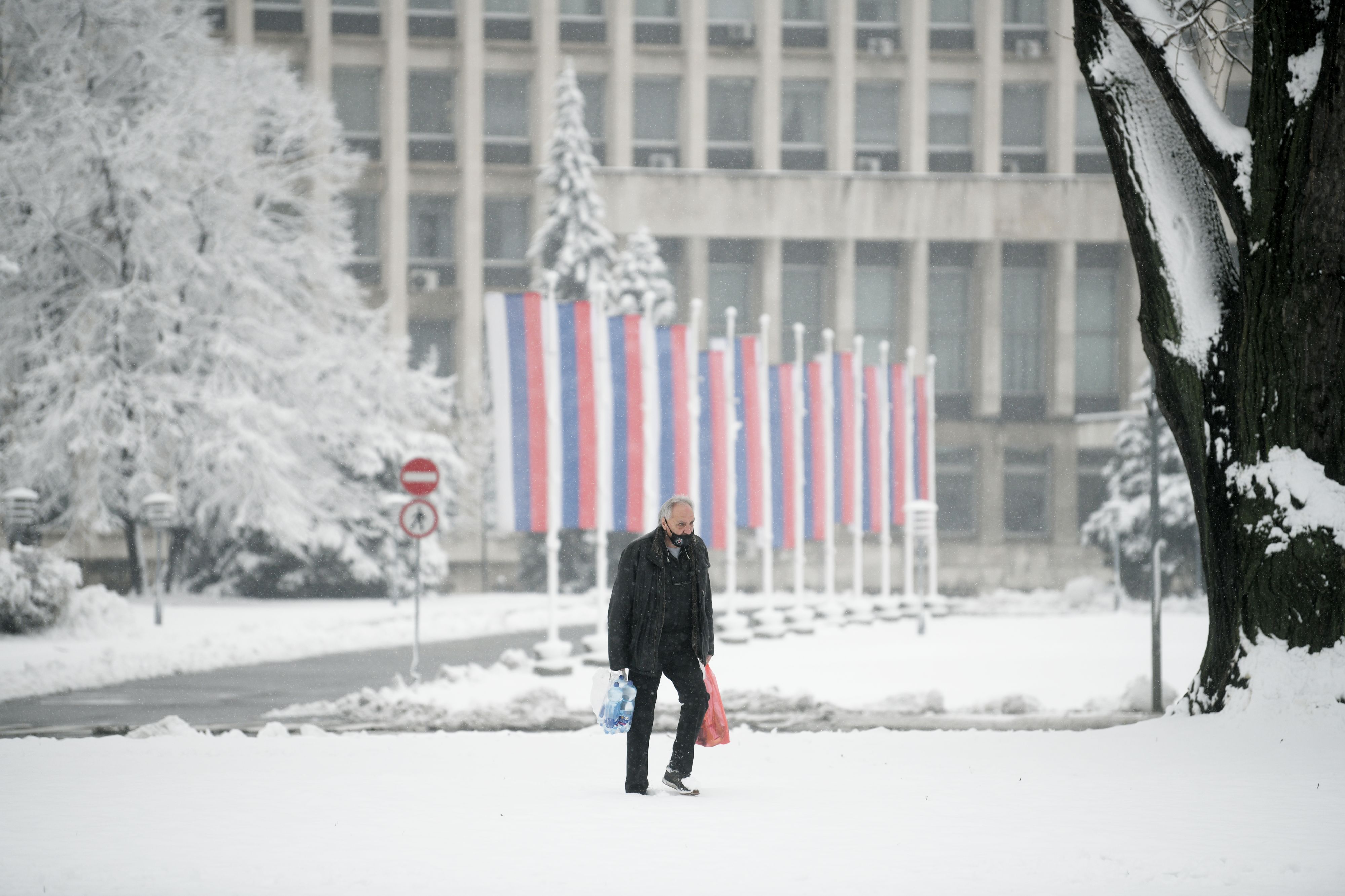 Beograd 11. januar 2021. Sneg i zima u Beogradu Foto:Filip Krainčanić/Nova.rs