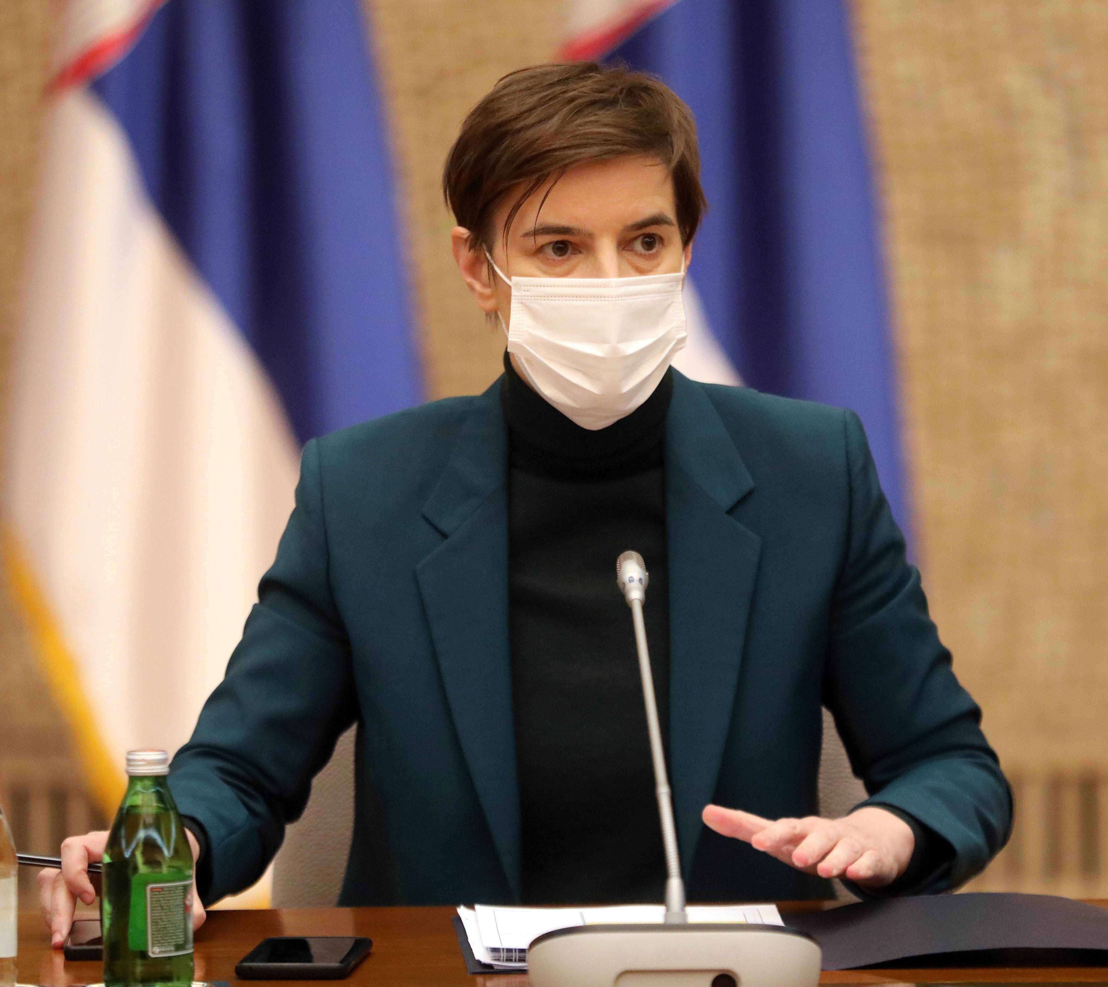 Beograd, 28.12.2020. - Sednica kriznog staba o korona virusu kojom je predsedavala premijerka Ana Brnabic odrzana je danas u Palati Srbija u Beogradu. (BETAPHOTO/VLADA SRBIJE/SLOBODAN MILJEVIC/MO)