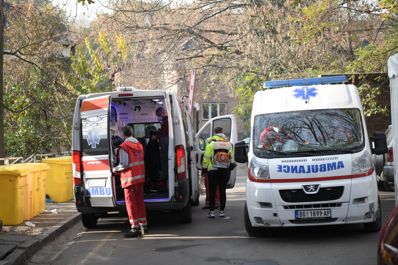 Beograd 23.11.2020. Infektivna klinka, koronavirus, prijemna ambulanta, kovid ambulanta, pacijenti Foto: Dragan Mujan/Nova.rs