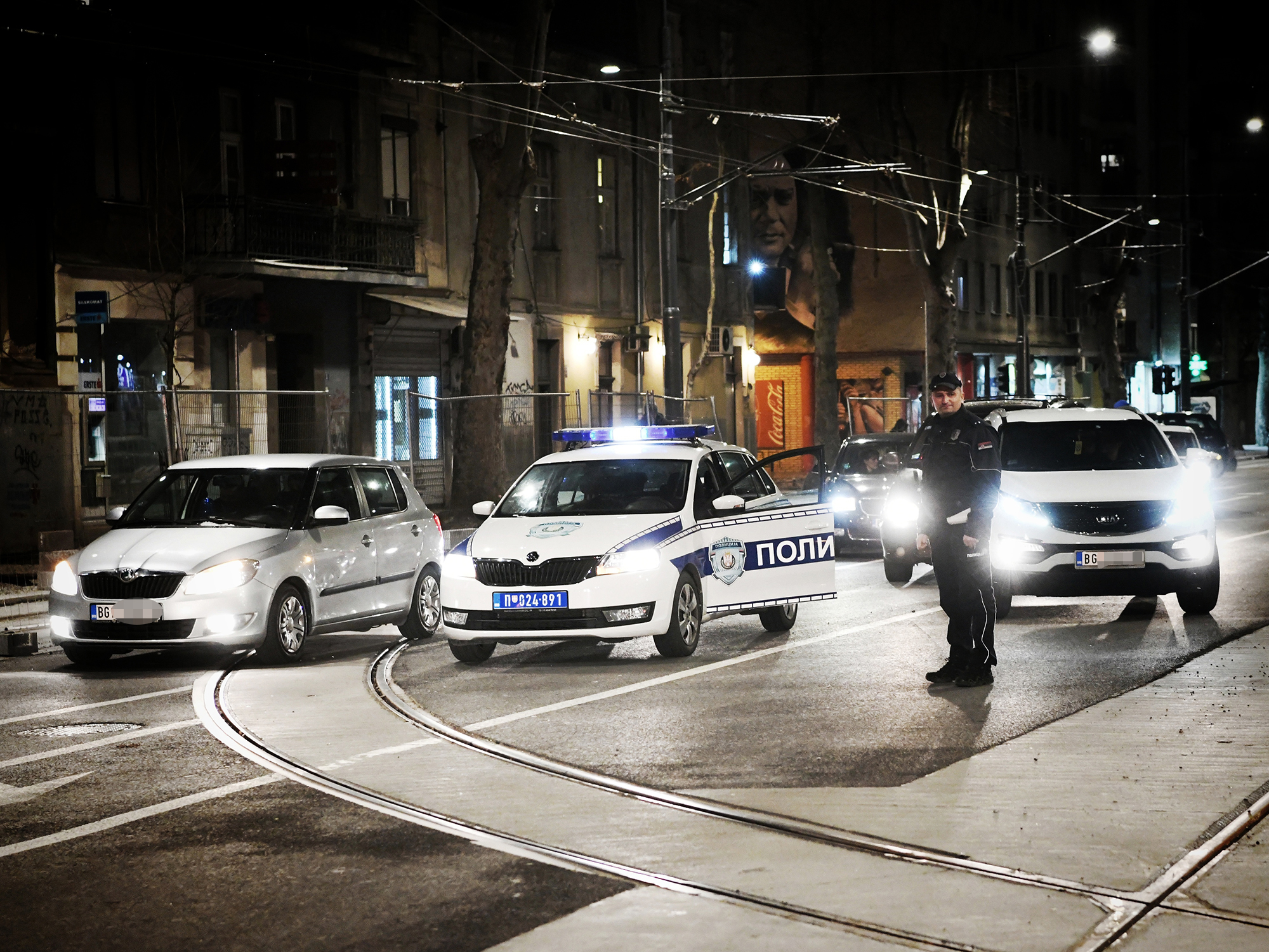 BEOGRAD 12.02.2021 Policija, policijska kola, rotacija foto:Vesna Lalić/Nova.rs