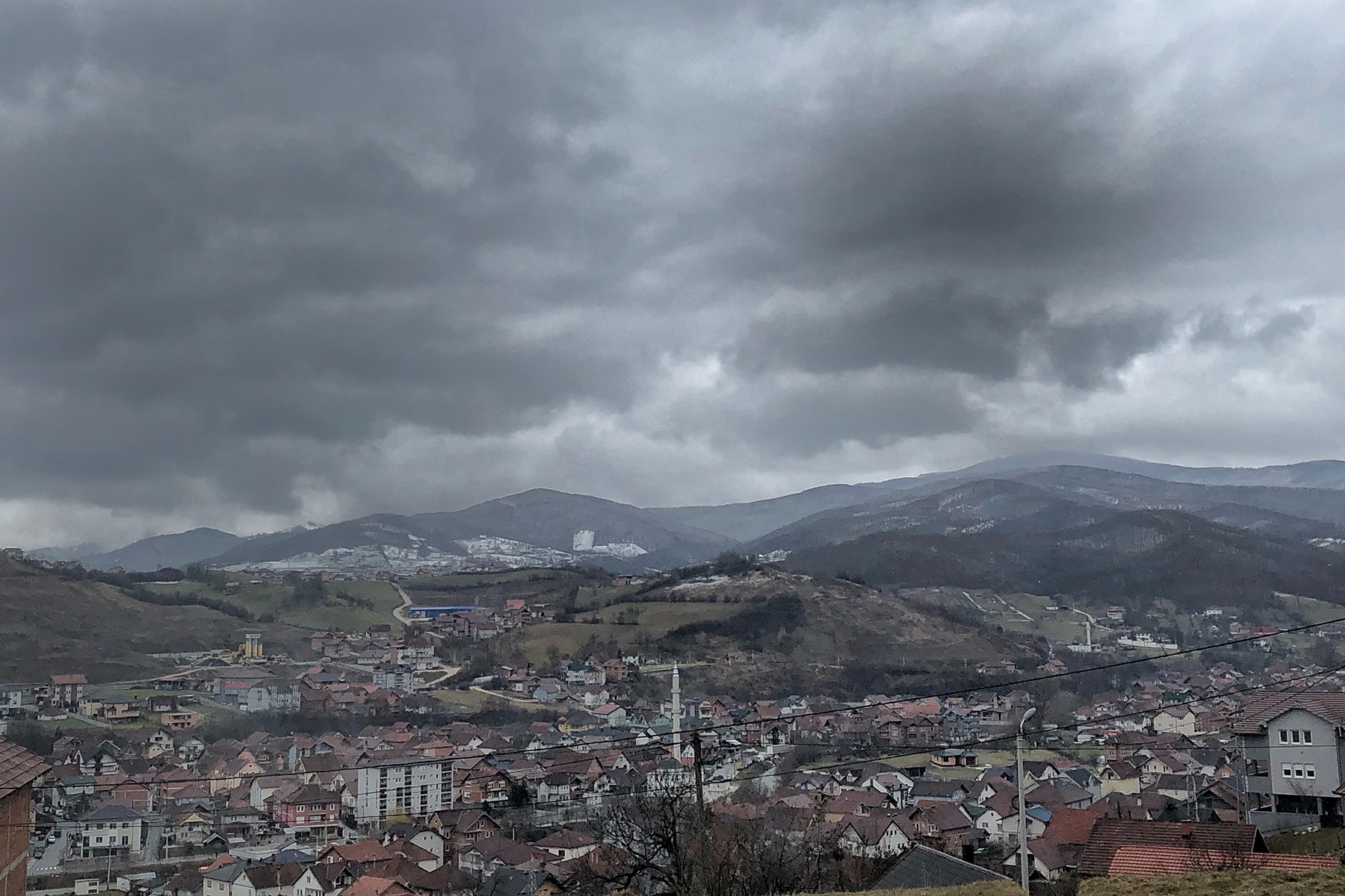 Novi Pazar panorama, grad