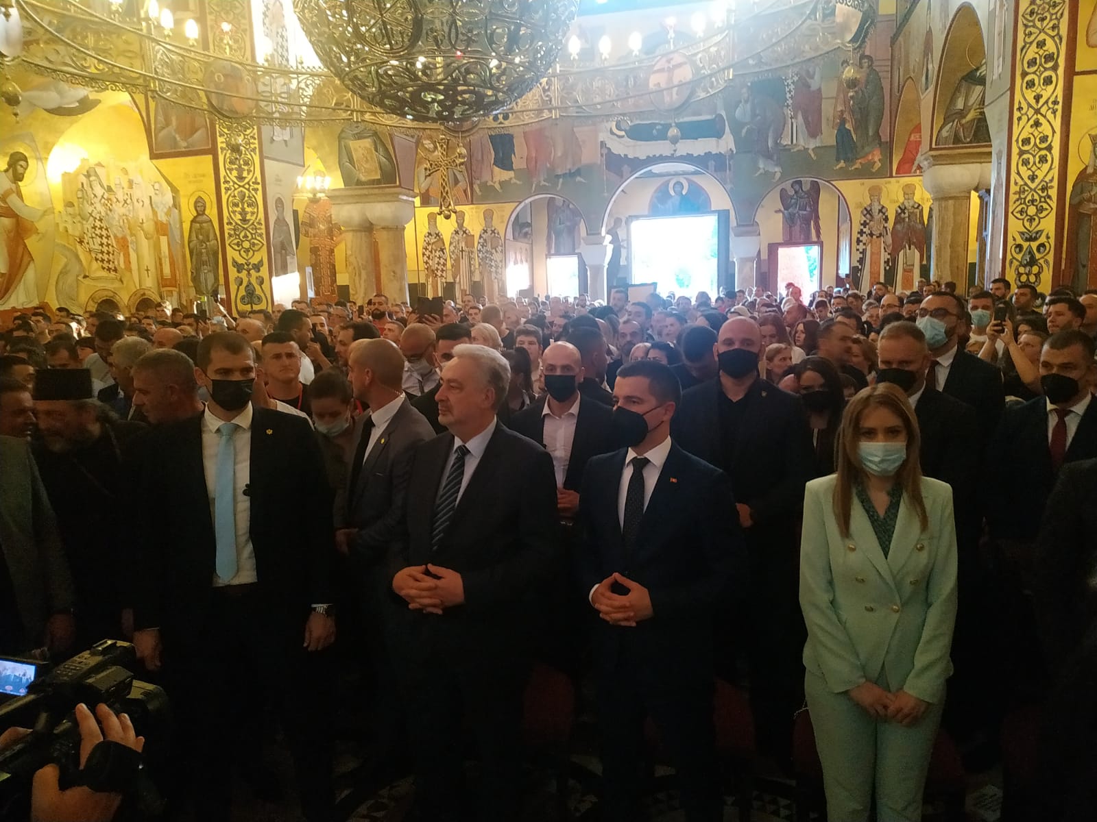 Podgorica, Saborni hram, mitropolit Joanikije doček, Foto: drug Vojislava Milovančevića