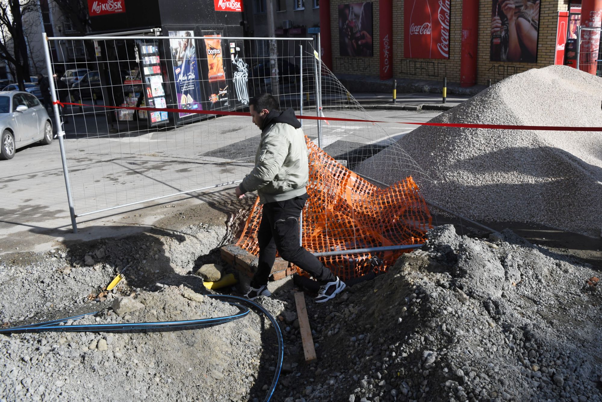 Beograd, 25.01.2021. Dušanova ulica, nezavršeni radovi Foto: Goran Srdanov/Nova.rs