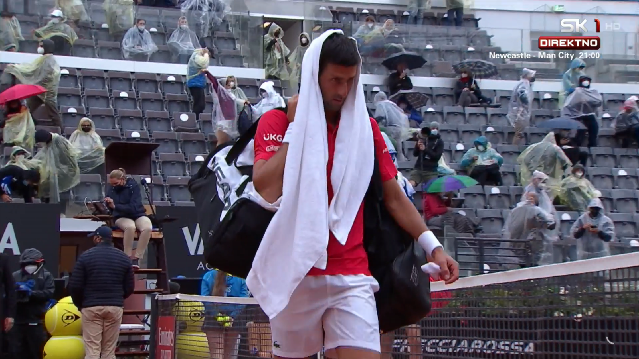 Novak Đoković Rim peškir