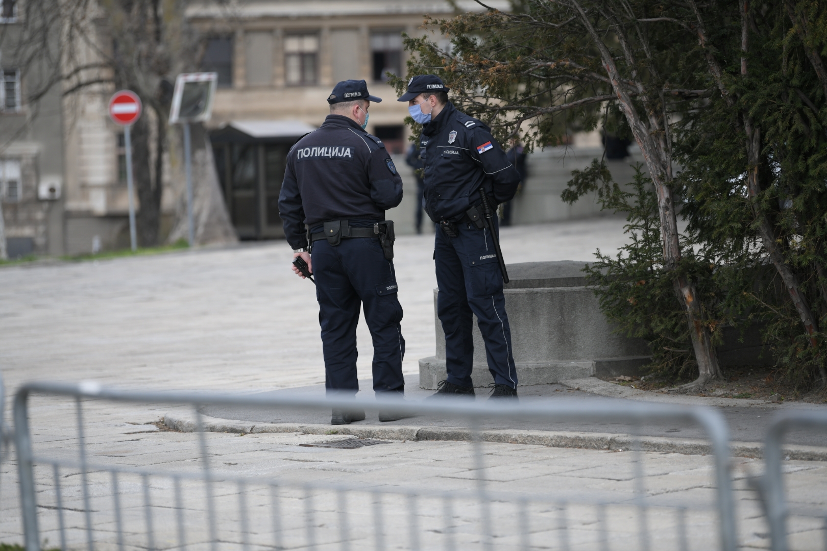 Beograd, 14.03.2021. Protest muzičara ispred Skupštine, muzičari, policija Foto: Dragan Mujan/Nova.rs