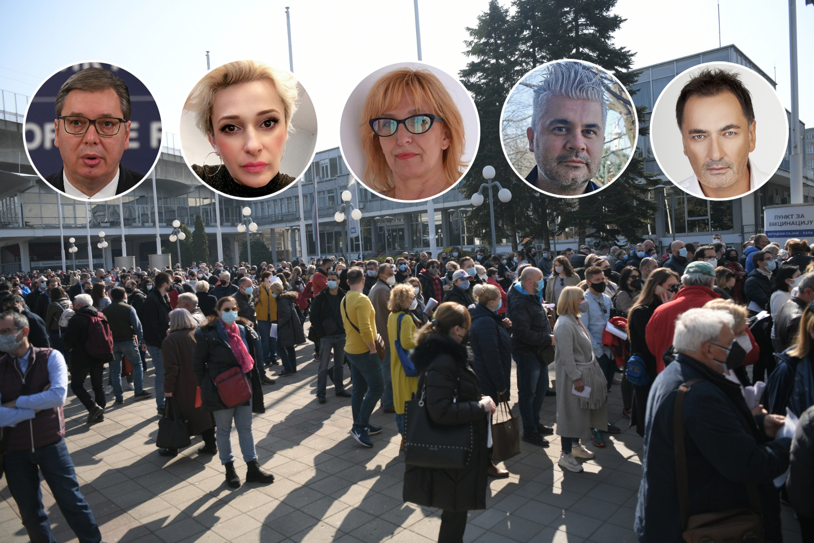 Sajam, vakcinacija, stranic, strani državljani, Aleksandar Vučić, Adriana Basara, Mila Radulović, Elvir Padalović, Senad Hadžifejzović, kombo Foto: Nova.rs/Privatna arhiva/Promo