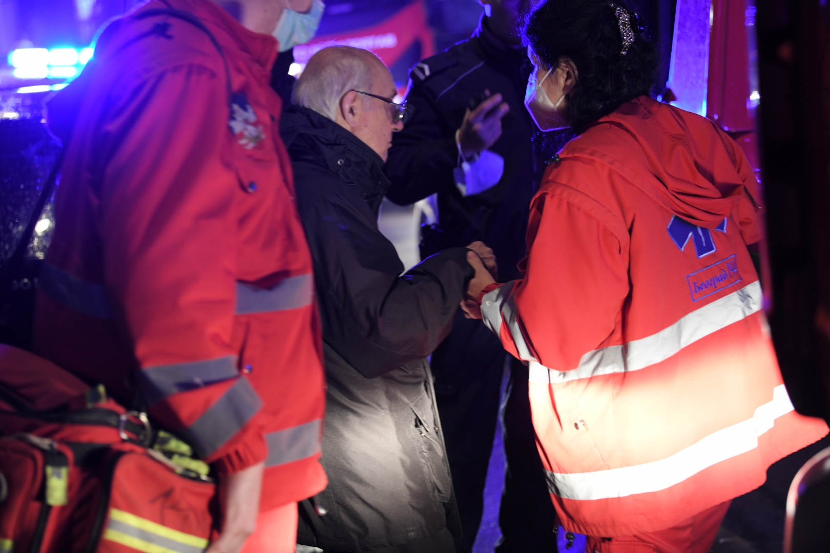 Beograd 01. februar 2021. Pozar Zvezdara ulica Cirila i Metodija stambena zgrada vatrogasci Foto:Dragan Mujan/Nova.rs