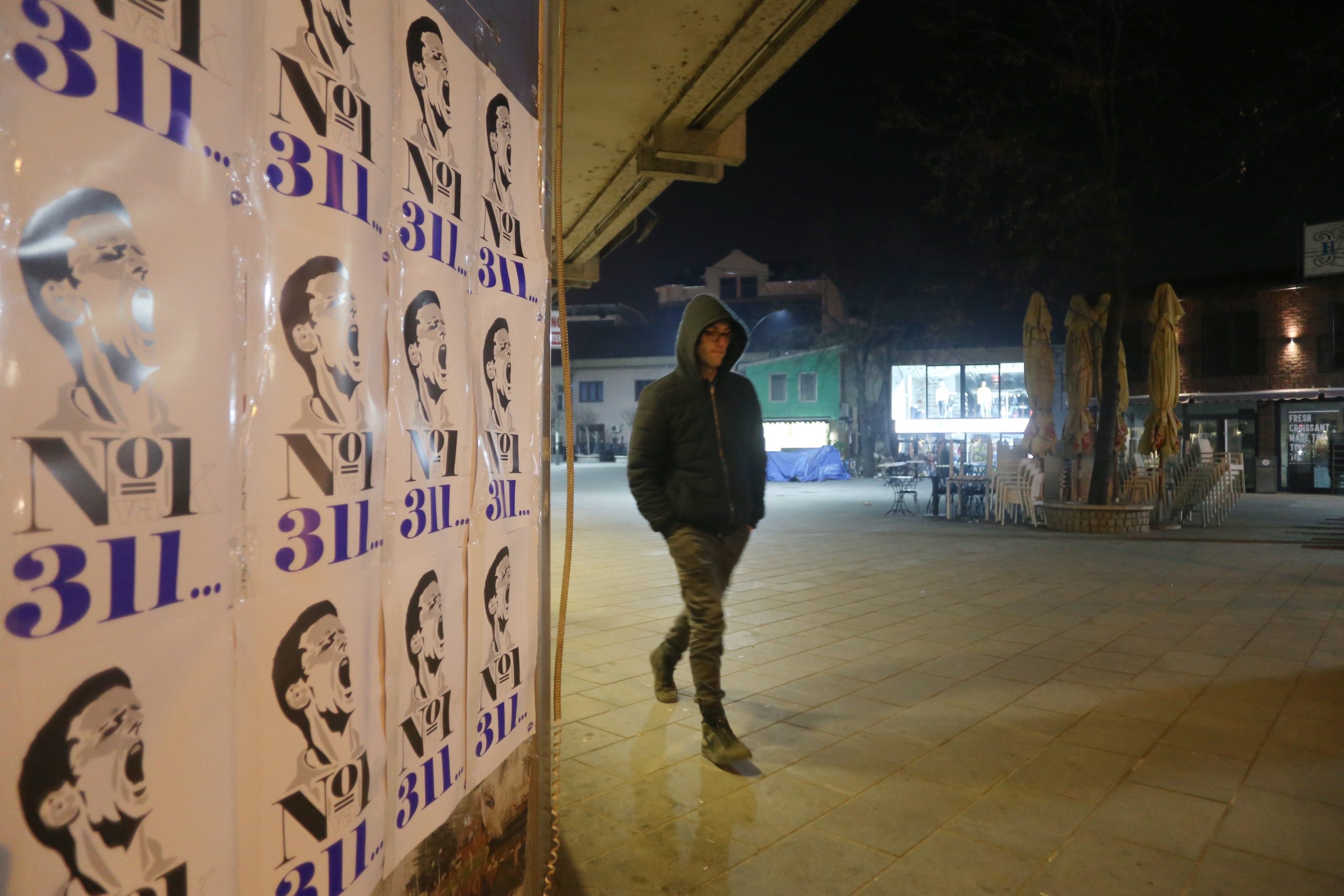 Novi Pazar 07.03.2021. Novi Pazar oblepljen plakatima Novaka Đokovića, Novak Đoković, Novak Djoković, plakat, plakati Foto: Irfan Ličina/Nova.rs