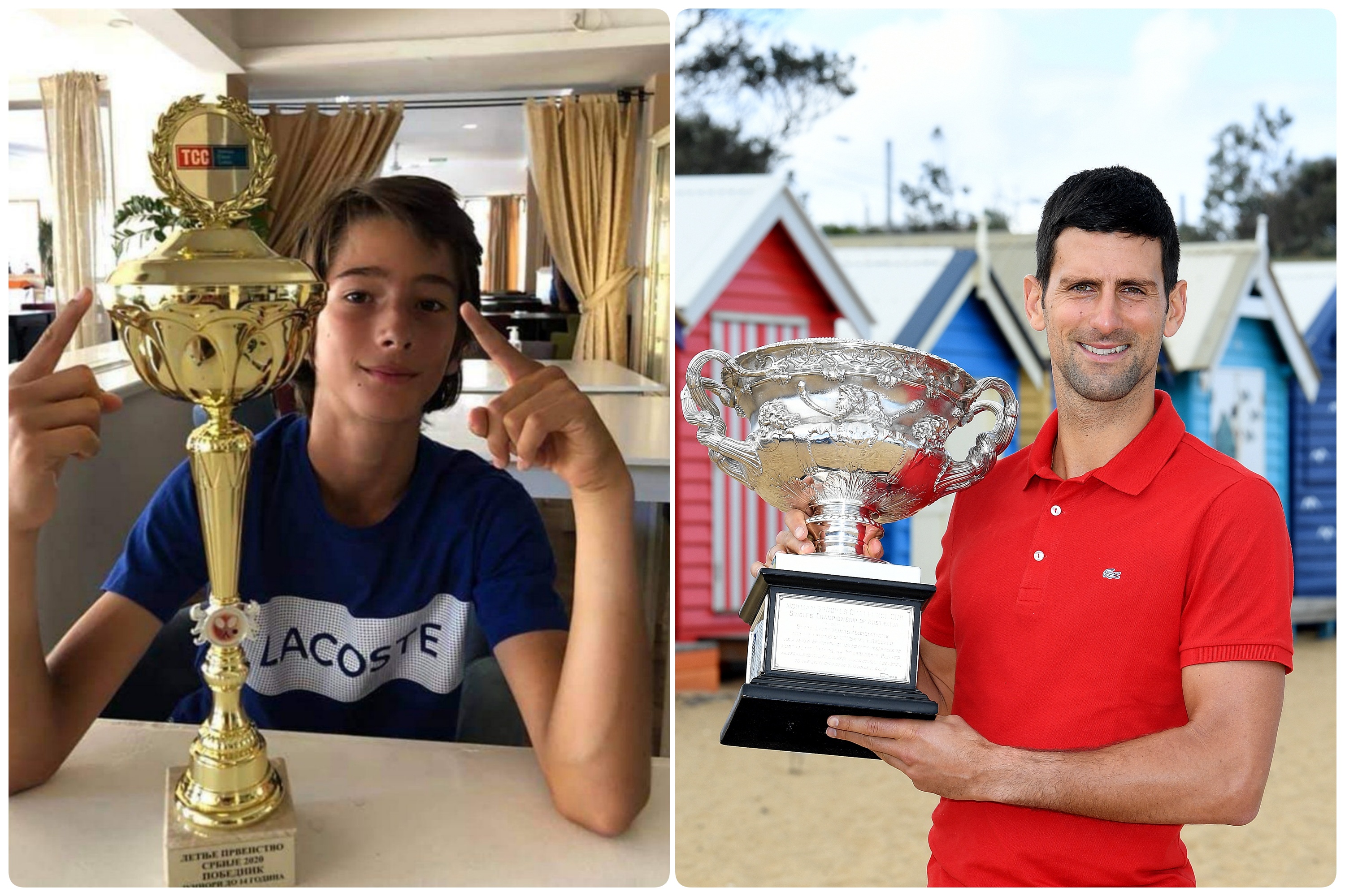 Novak Đoković i Ognjen Milić