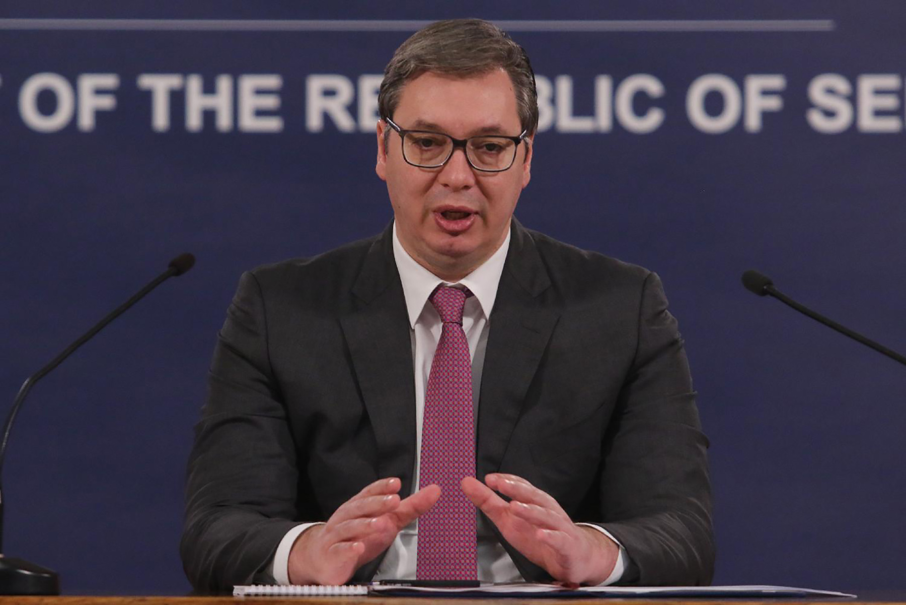 Mesto: Beograd
Datum: Tue Feb 09 12:25:50 CET 2021
Dogadjaj: POLITIKA - vanredna konferencija za medije predsednika Srbije Aleksandra Vučića
Fotoreporter: Božana Pavlica
Ličnosti:  Aleksandar Vučić
Izvor: FoNet