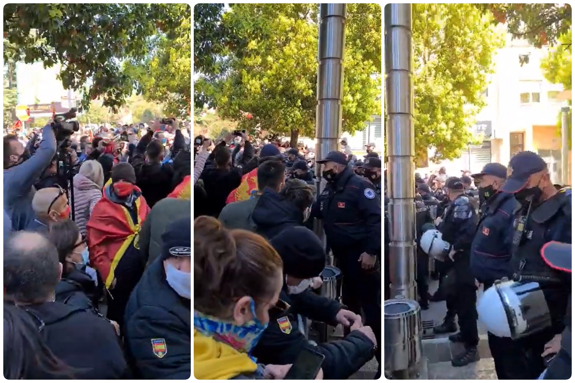 protest ispred zgrade vlade crne gora