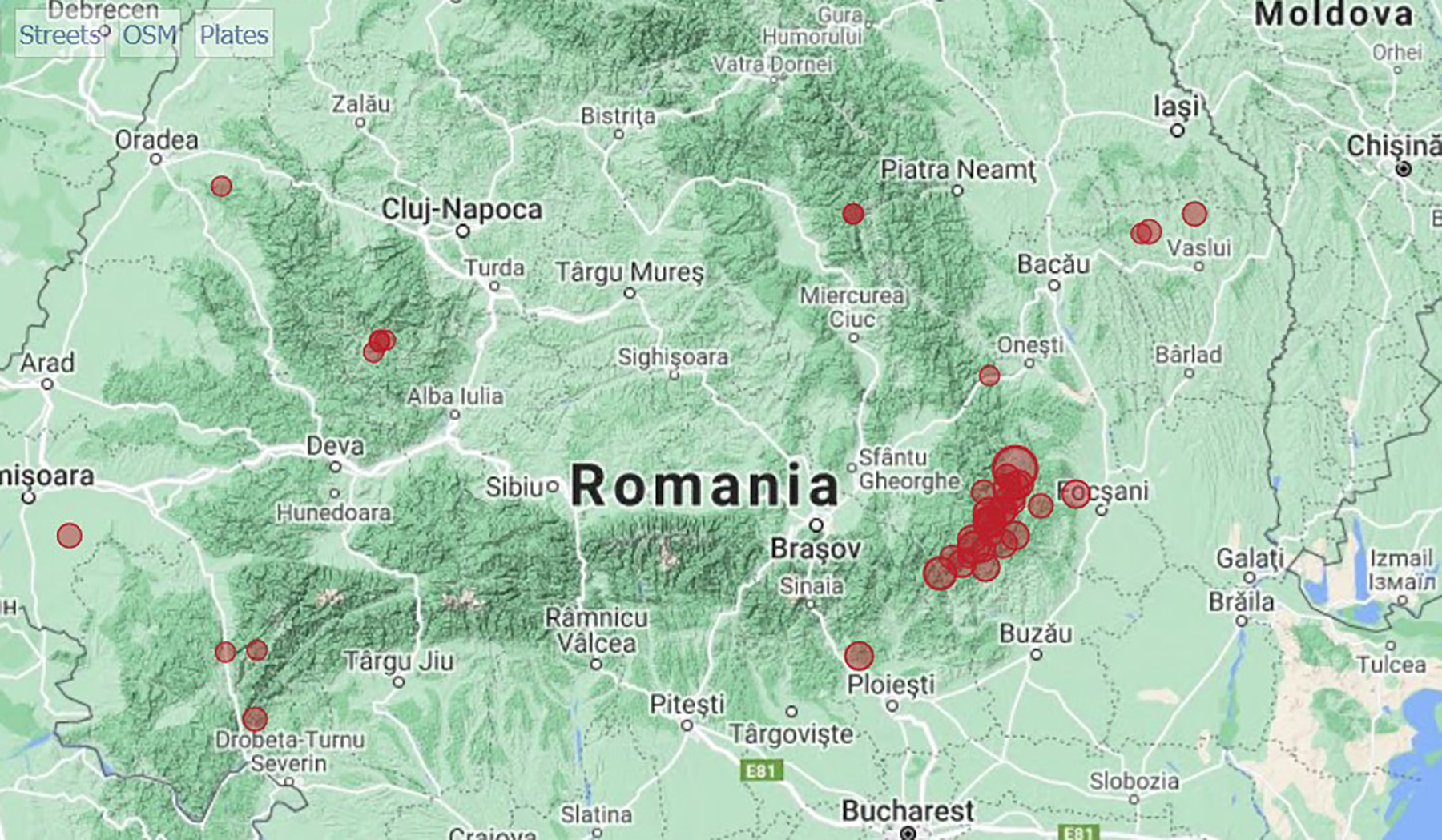 Zemljotres Rumunija