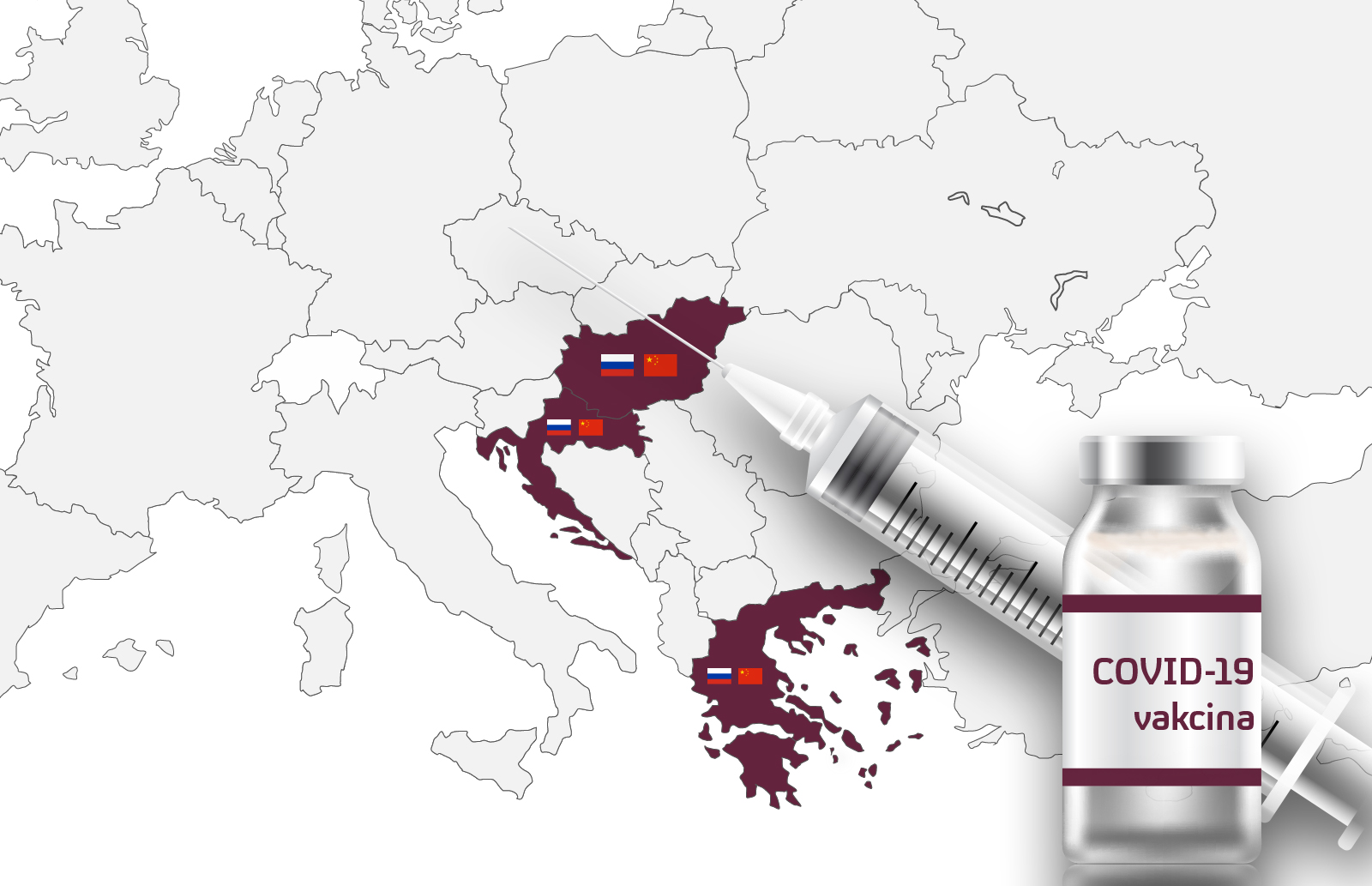 Evropa, vakcina, vakcinacija, grafika Grafika: Slađana Đermanović