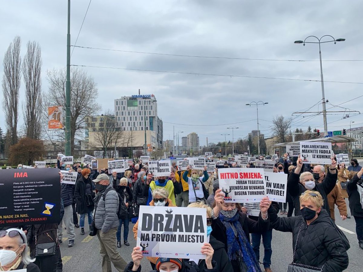 Sarajevo protest. Foto: N1