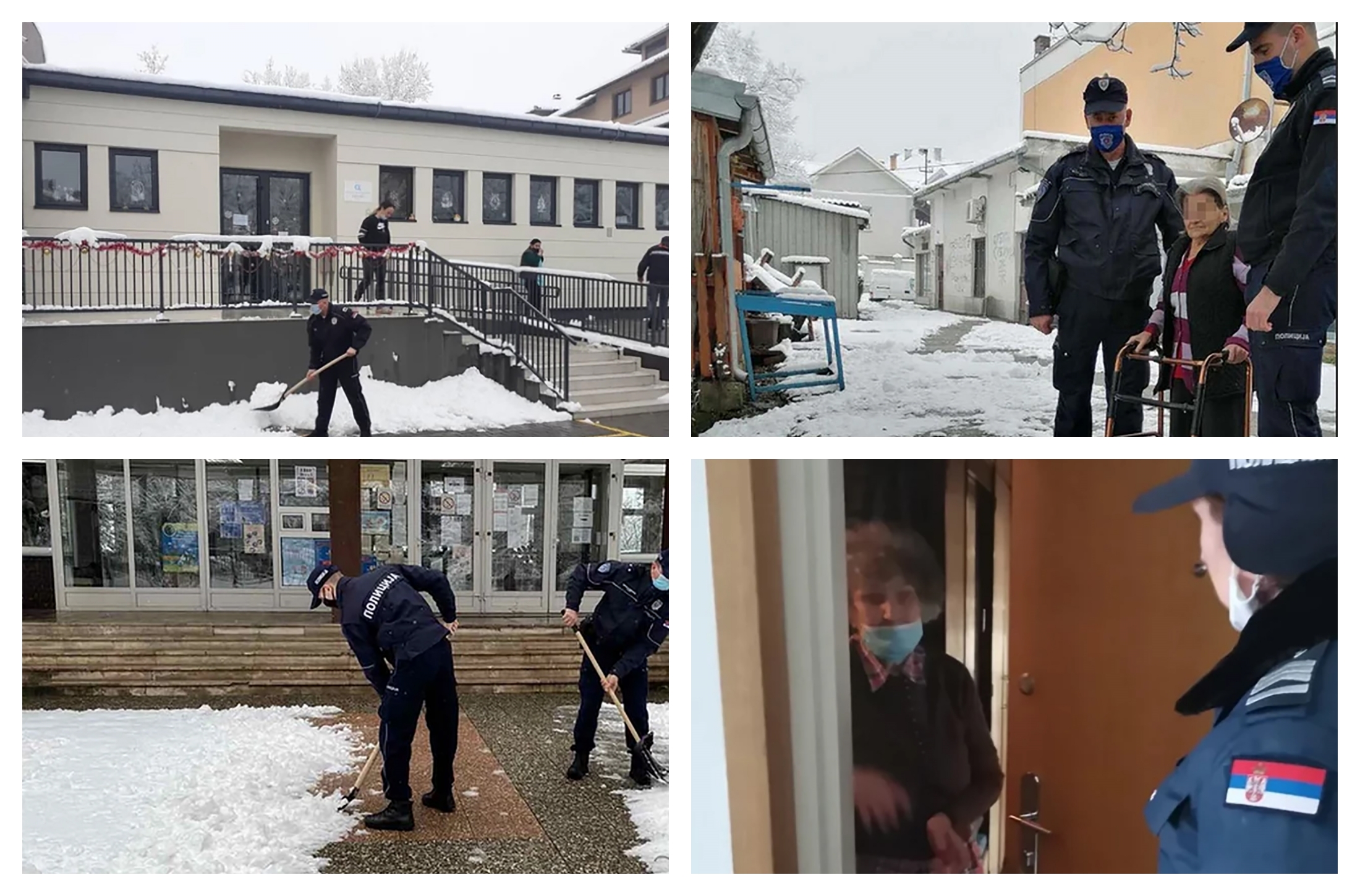 BEOGRADSKI POLICAJCI NA NOGAMA Od noćas uključeni u akciju čišćenja snega i pružanju pomoći najugroženijima