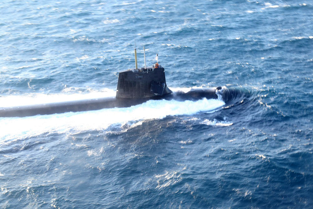 Japan submarine collision with commercial ship