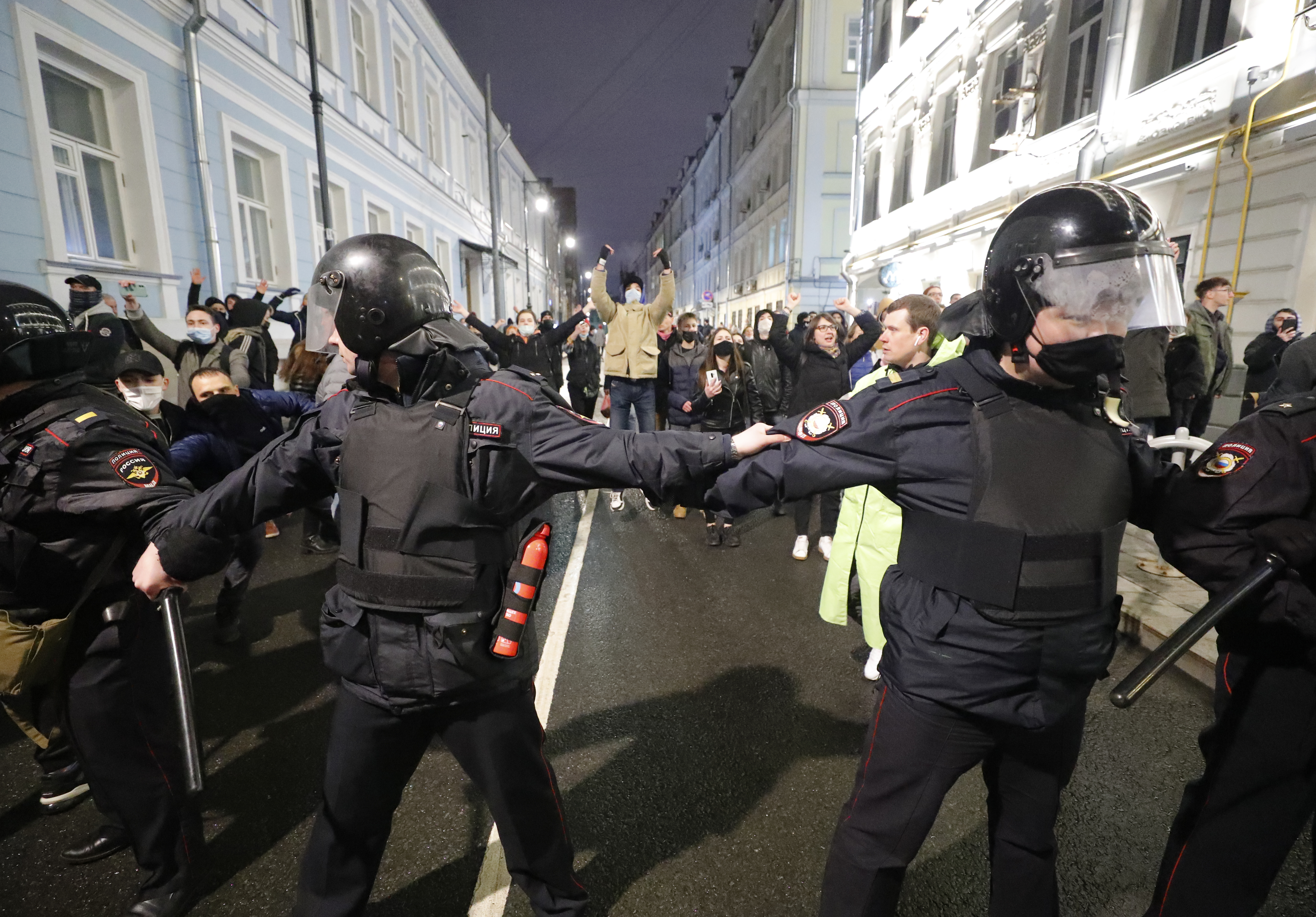 Rally in support of Alexei Navalny in Moscow