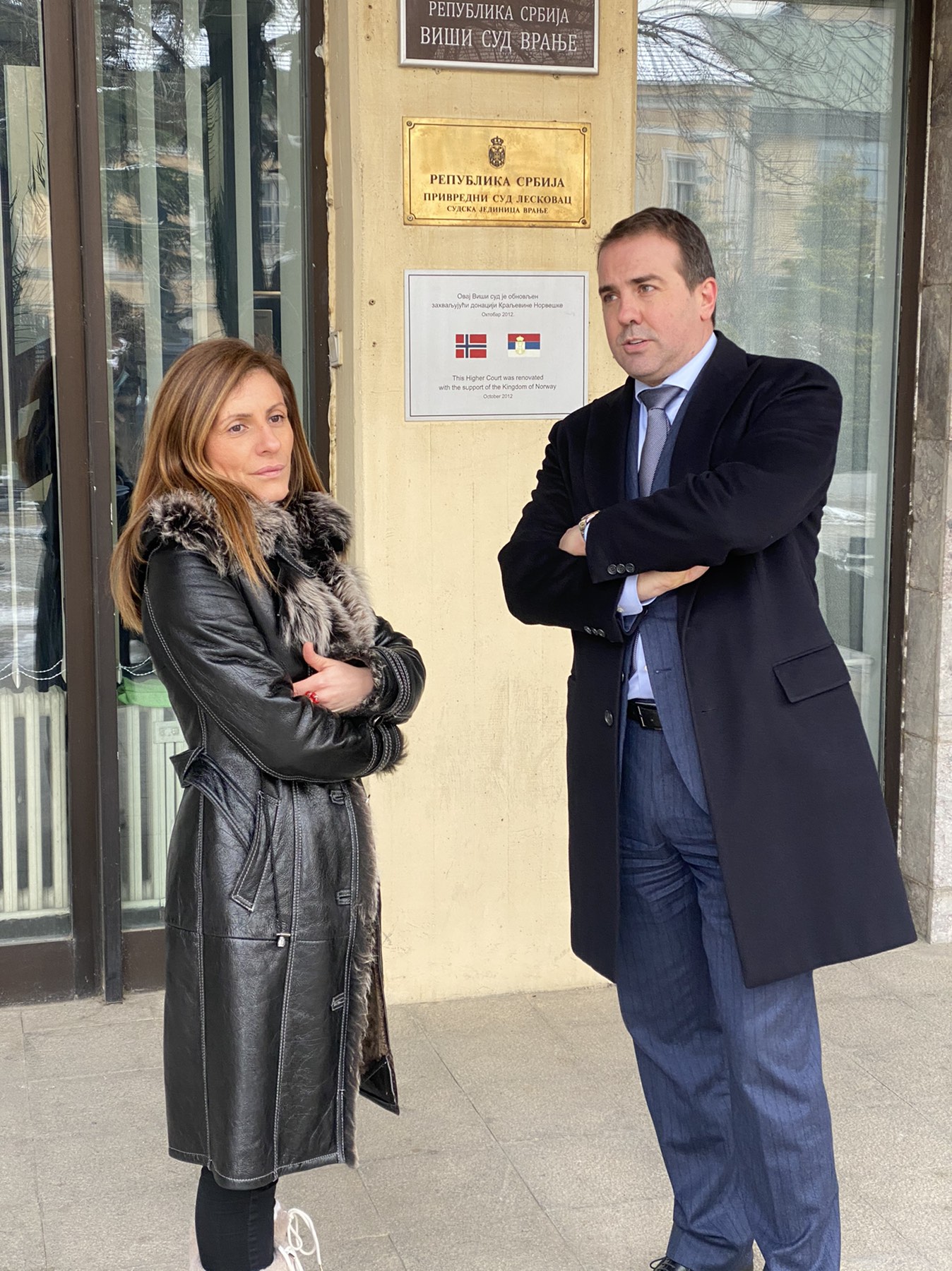 Advokat Ivan Simic i Bojana Jankovic, fotografiju prosledio Ratko Femic