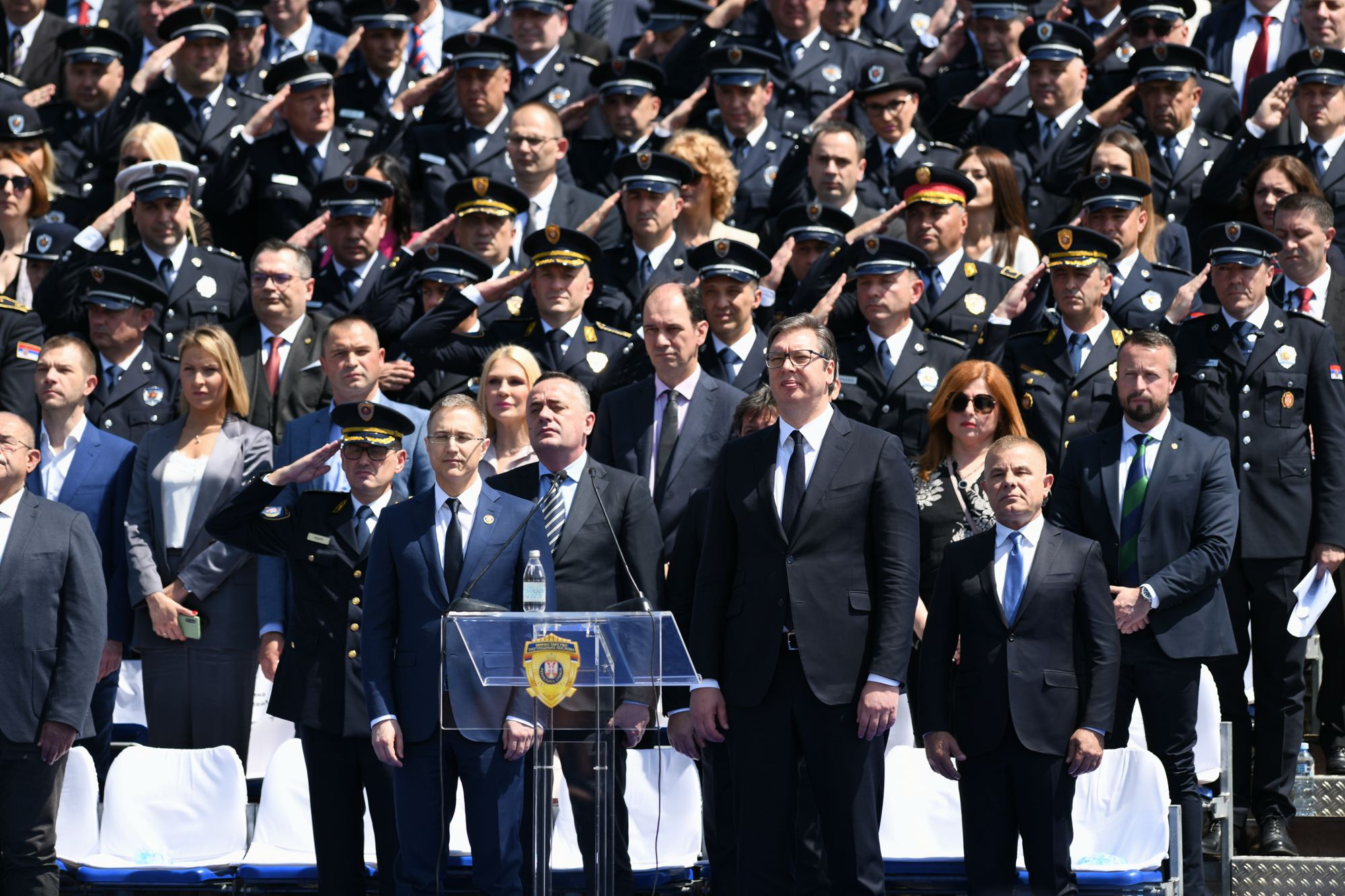 Beograd 07.06.2020. Nebojša Stefanović, Aleksandar Vučić. Dan Ministarstva unutrašnjih poslova i Dan policije, svečanost, smotra, priredba, Palata Srbija Foto: Filip Krainčanić/Nova.rs