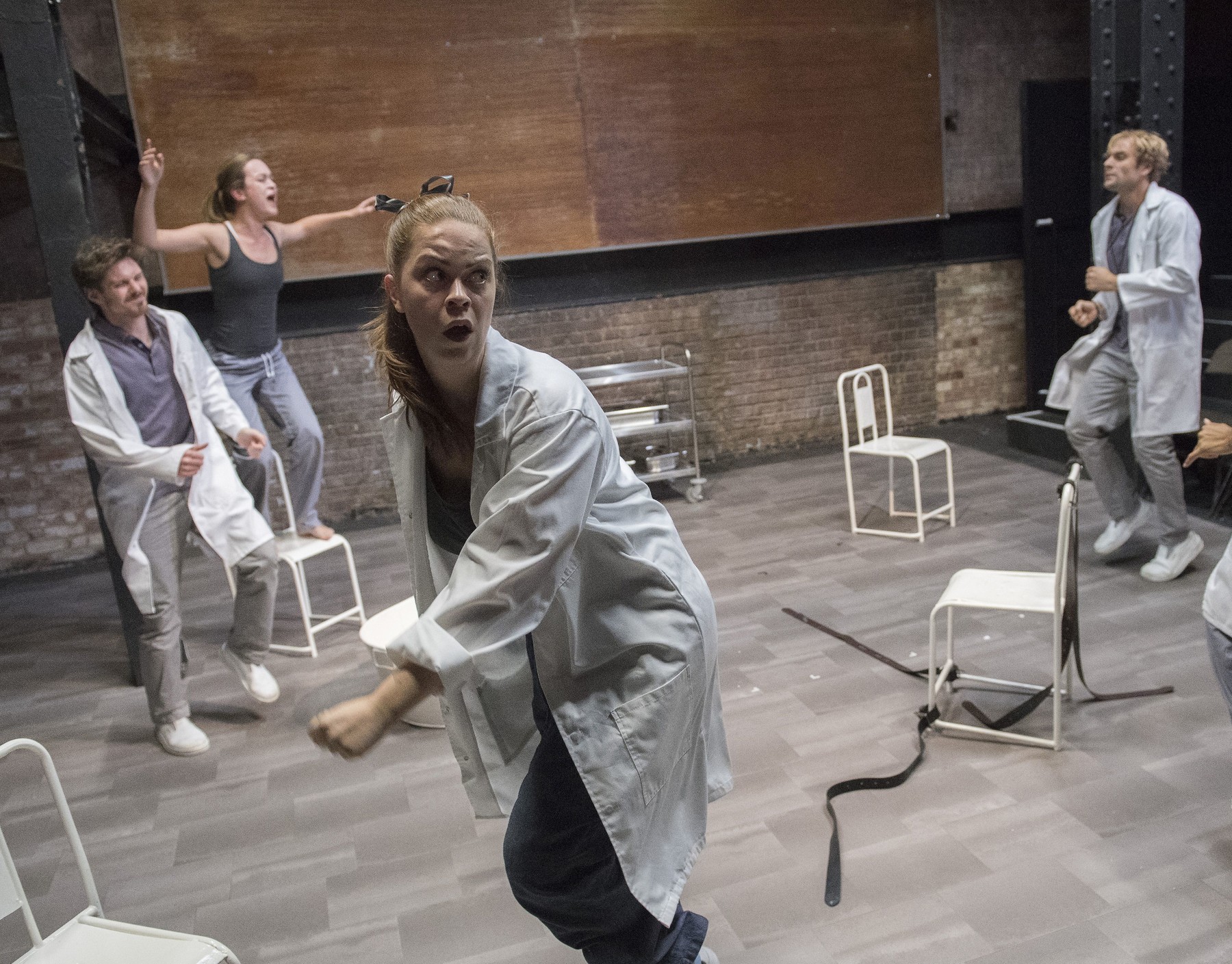 'Tomorrow I was Always a Lion' Play performed by Belarus Free Theatre at the Arcola Theatre, London, UK, 21 Oct 2016