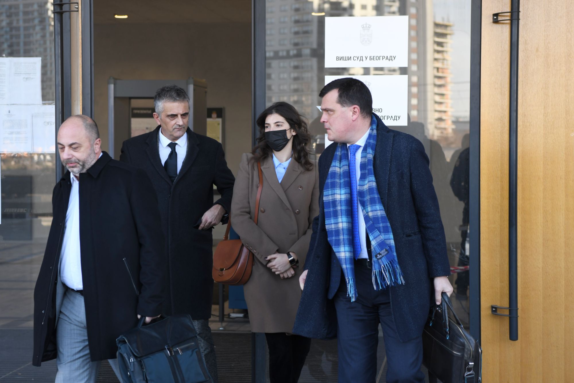 Beograd, 21.01.2021. Palata pravde, tužilaštvo, Iva Ilinčić, otac Srđan, advokati Tintor i Bećirić,saslušanje povodom slučaja zlostavljanja od strane Mike Aleksića Foto: Goran Srdanov/Nova.rs