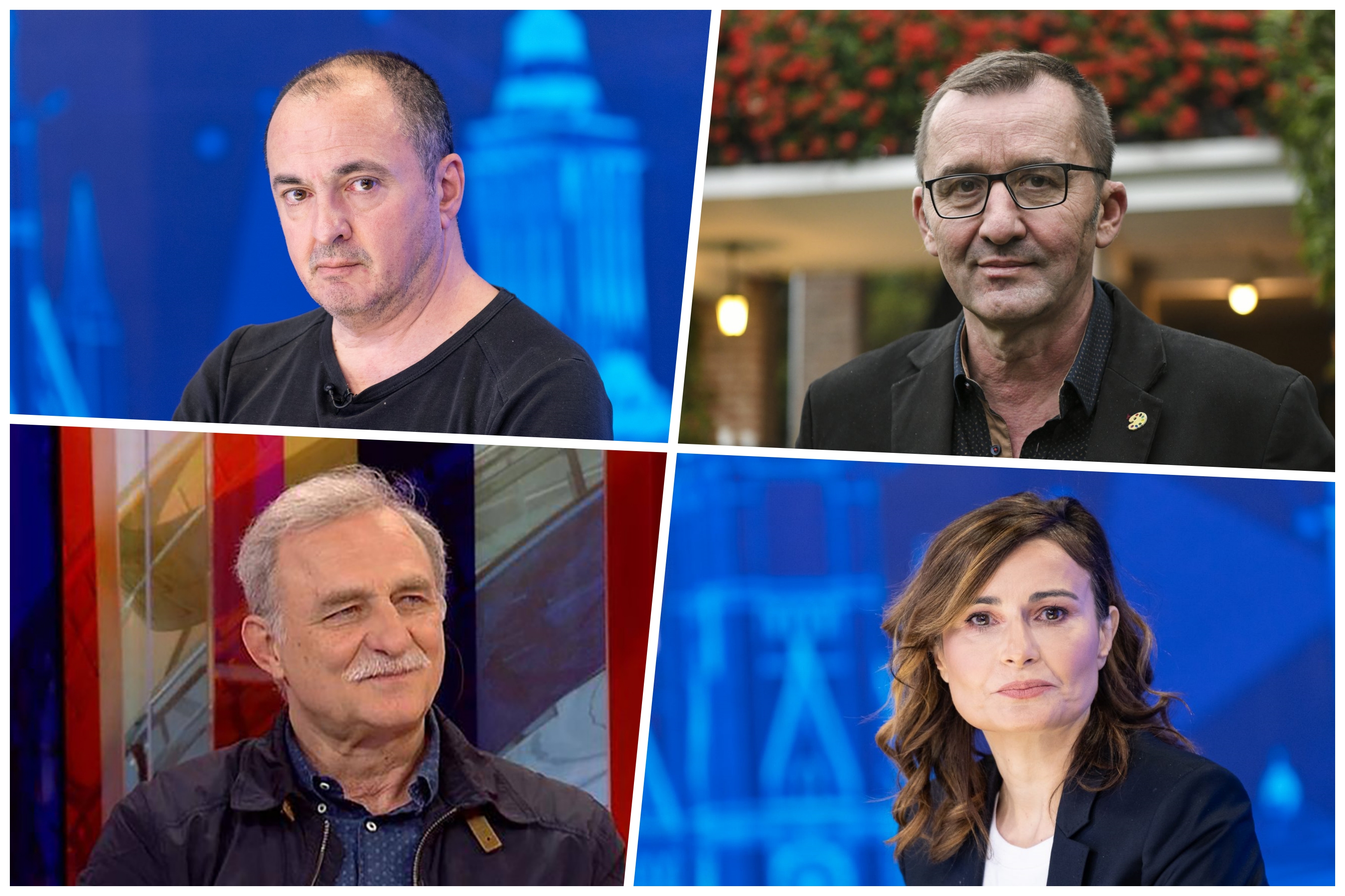 Janko Baljak, Ivan Lalić, Lazar Ristovski i Biljana Srbljanović Foto: Ivan Dinić/Nova S, Dragan Mujan/Nova.rs, N1