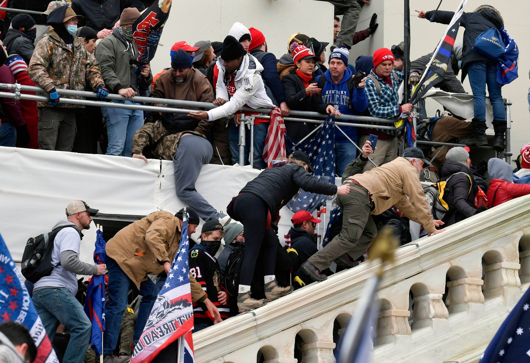News: Protests in Washington, DC as the U.S. Congress meets to formally ratify the Presidential election