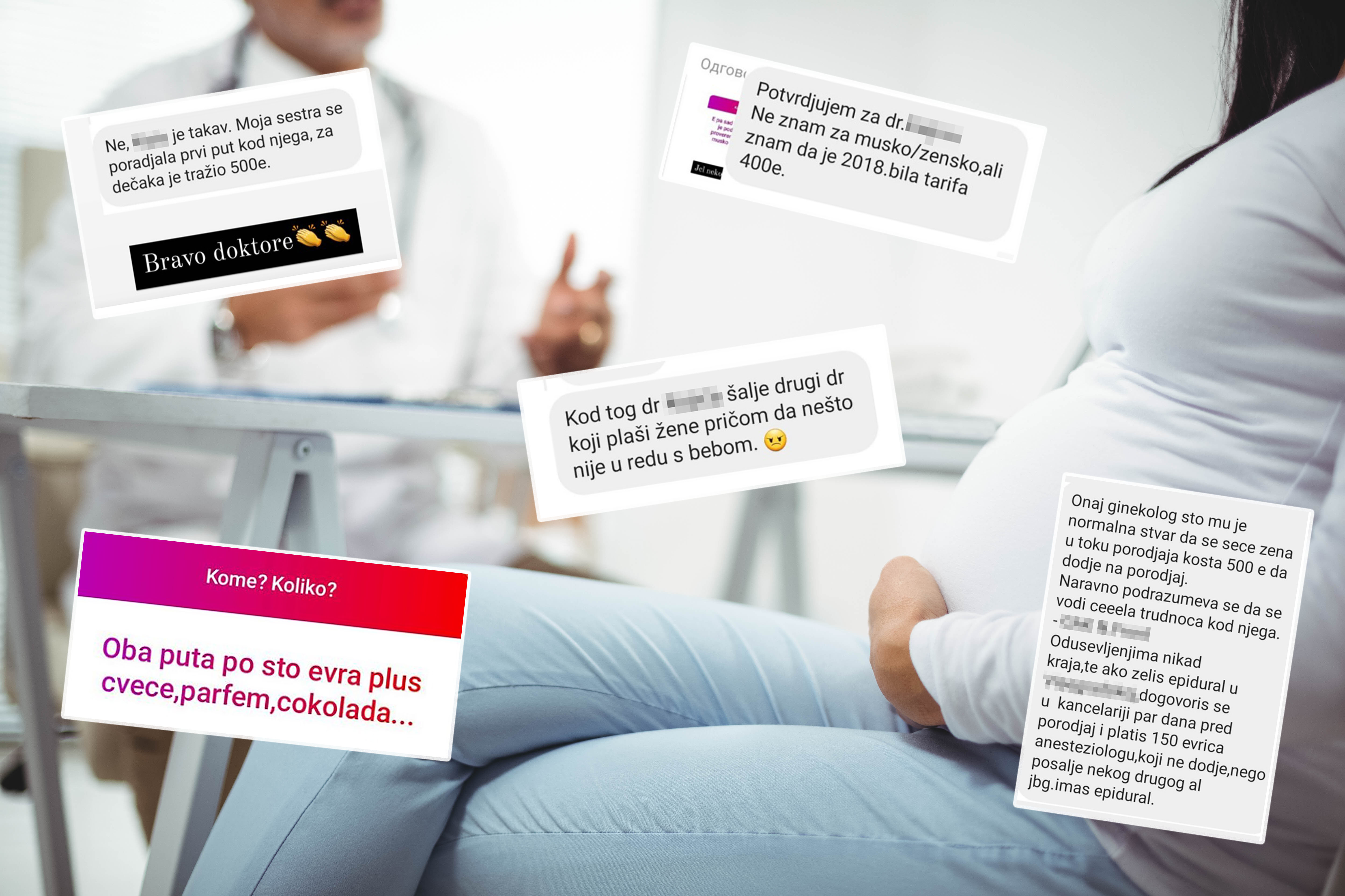 Lekari, mito, trudnice, Pregnant,Woman,Sitting,With,Doctor,At,Clinic,For,Health,Checkup