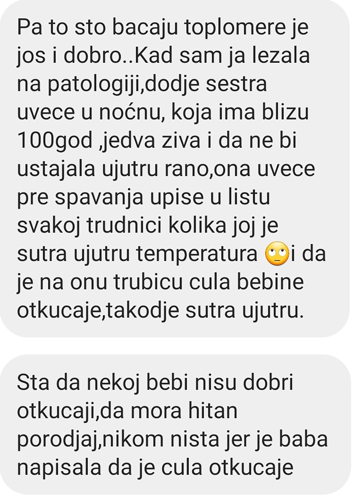 Porodilišta, porodilište, iskustva porodilja Foto: Instagram