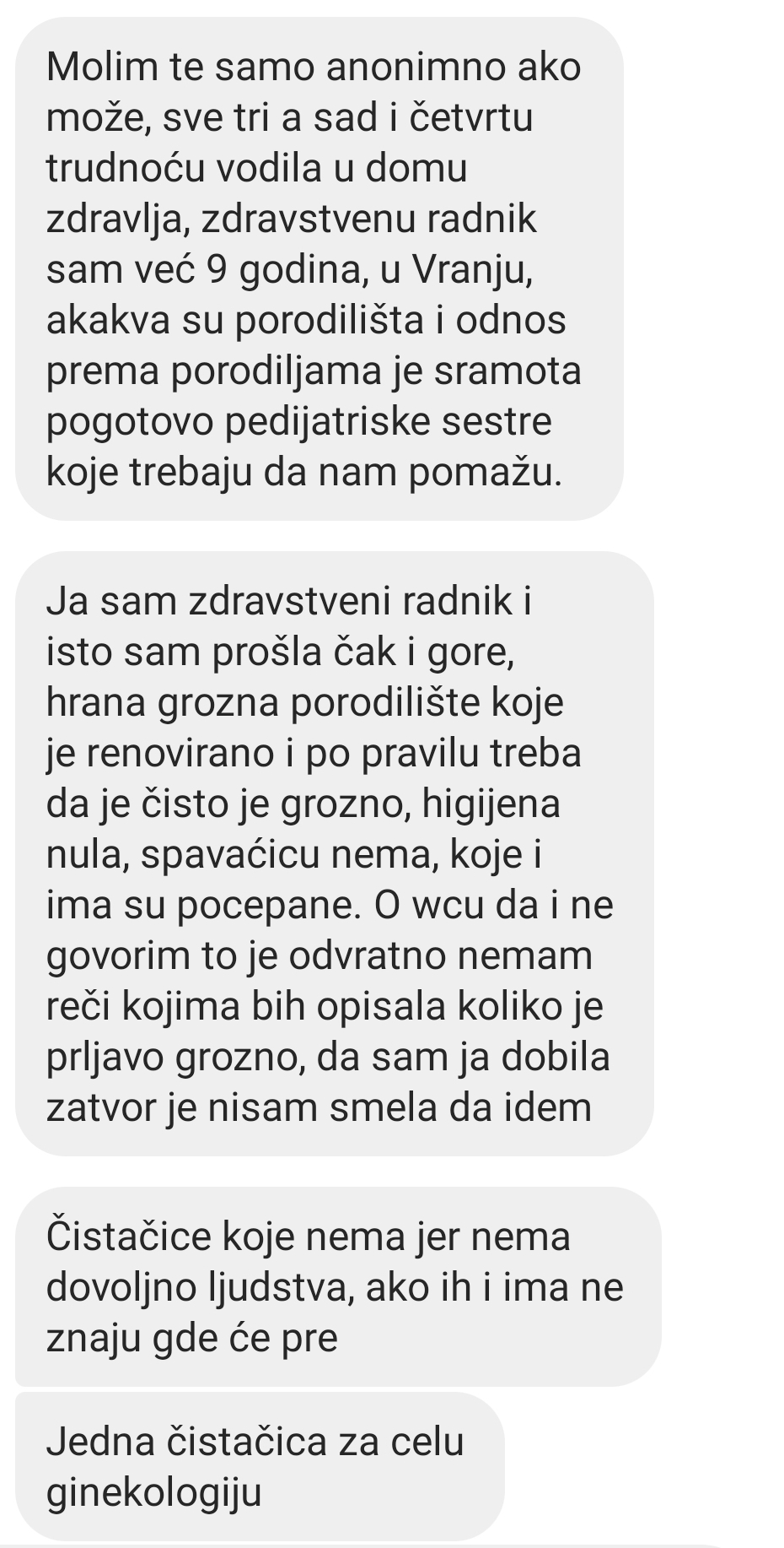 Porodilišta, porodilište, iskustva porodilja Foto: Instagram