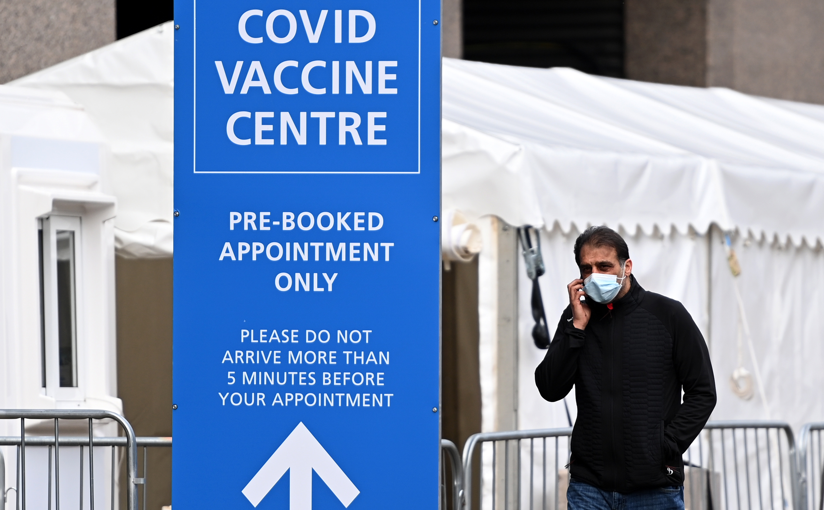 Twelve million people in UK now received first dose of Covid vaccine