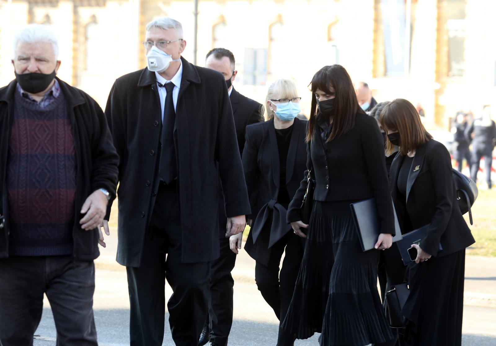 02.03.2021., Zagreb - U Hrvatskom narodnom kazalistu odrzana je komemoracija povodom smrti gradonacelnika Milana Bandica. Vesna BandicPhoto: Patrik Macek/PIXSELL