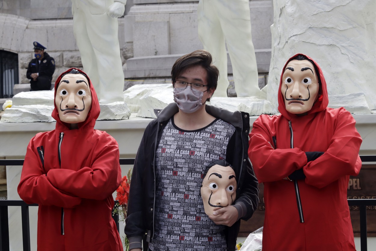 The Experience Of "La Casa De Papel" Tv Serie in Mexico, Bellas Artes Palace, Mexico City, Mexico - 03 Sep 2021