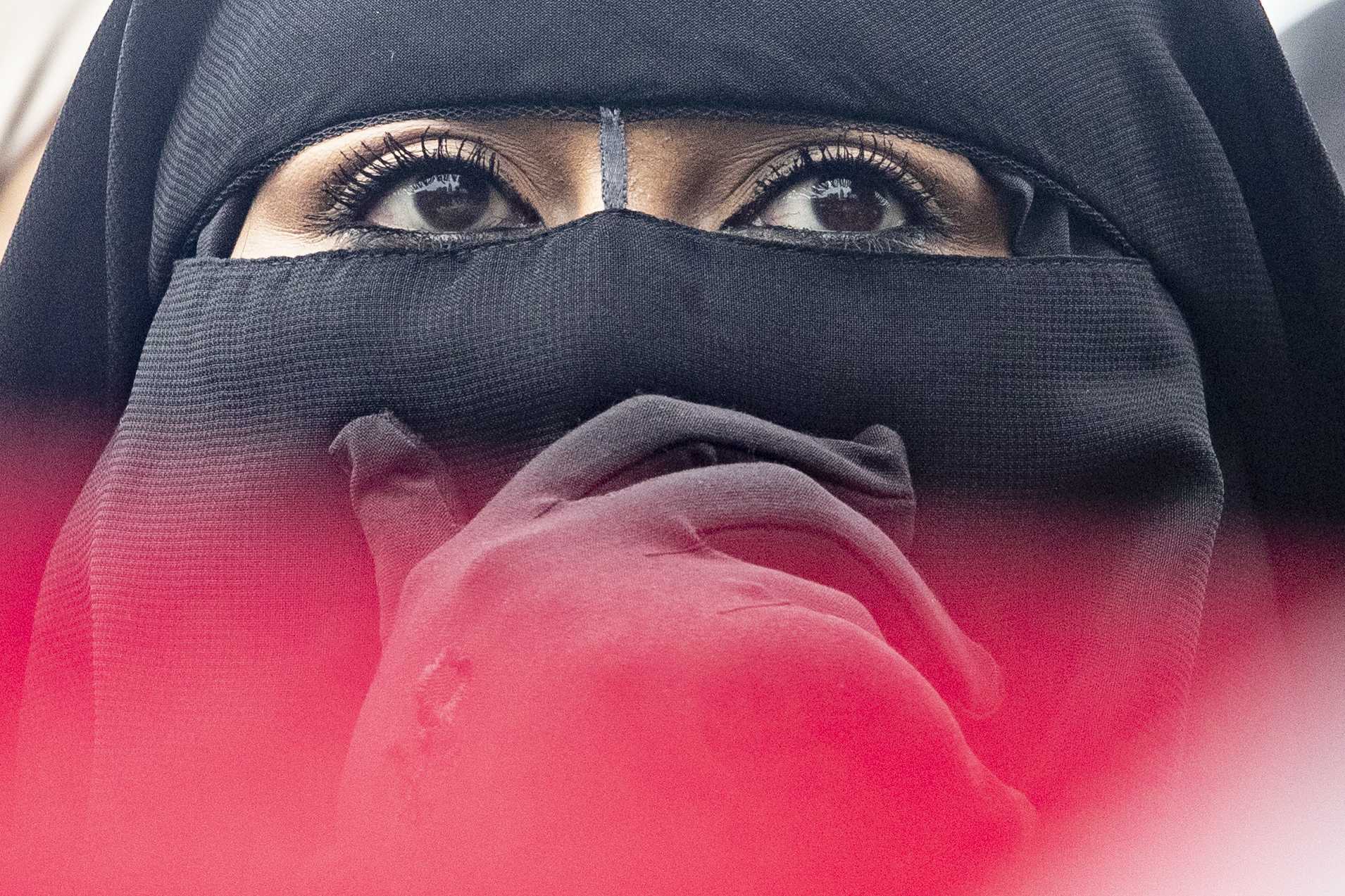 Rally against the burqa ban in The Hague