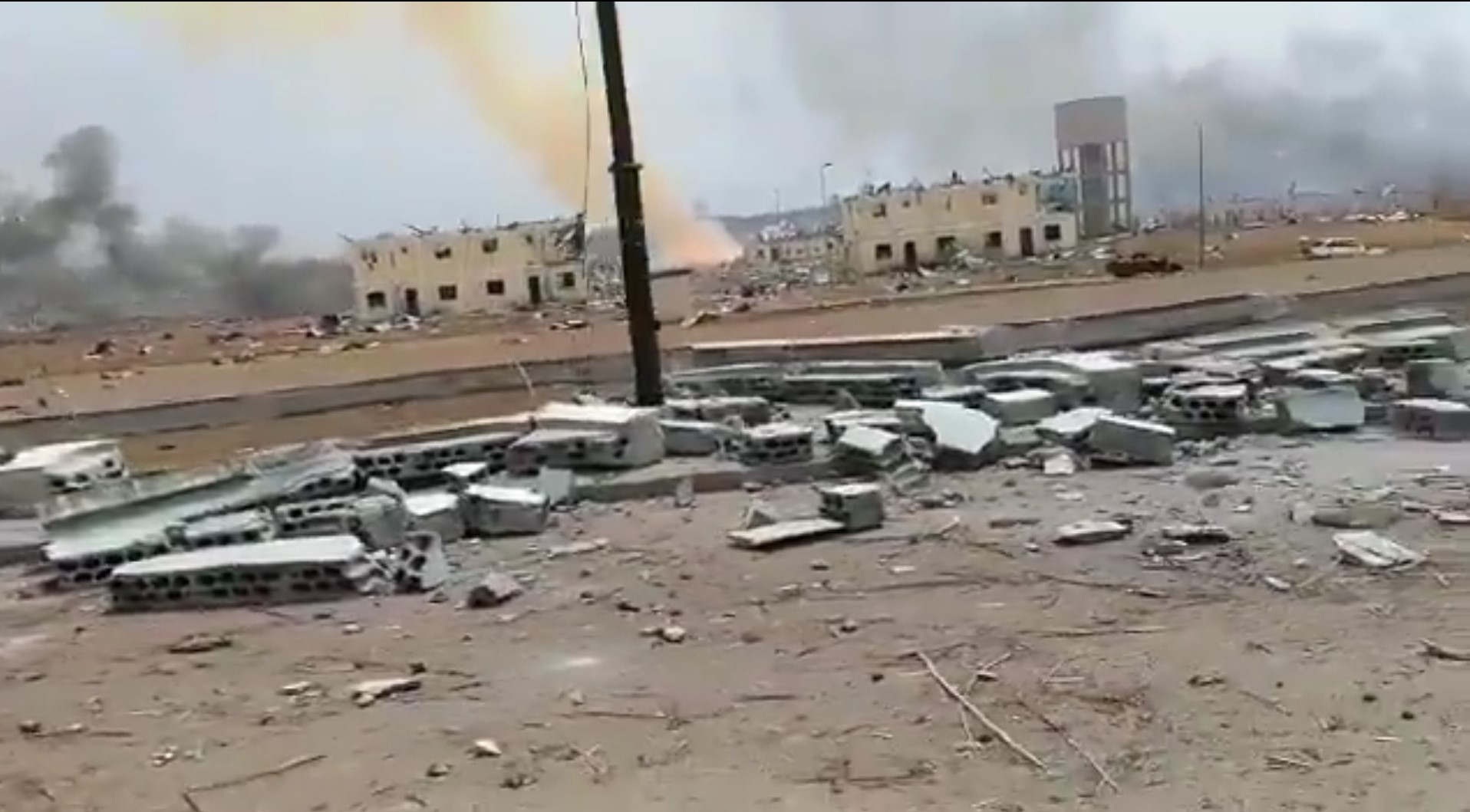 Eksplozija, Bata, Gvineja Foto: Printscreen/Twitter/Cicada News/@cicada_news