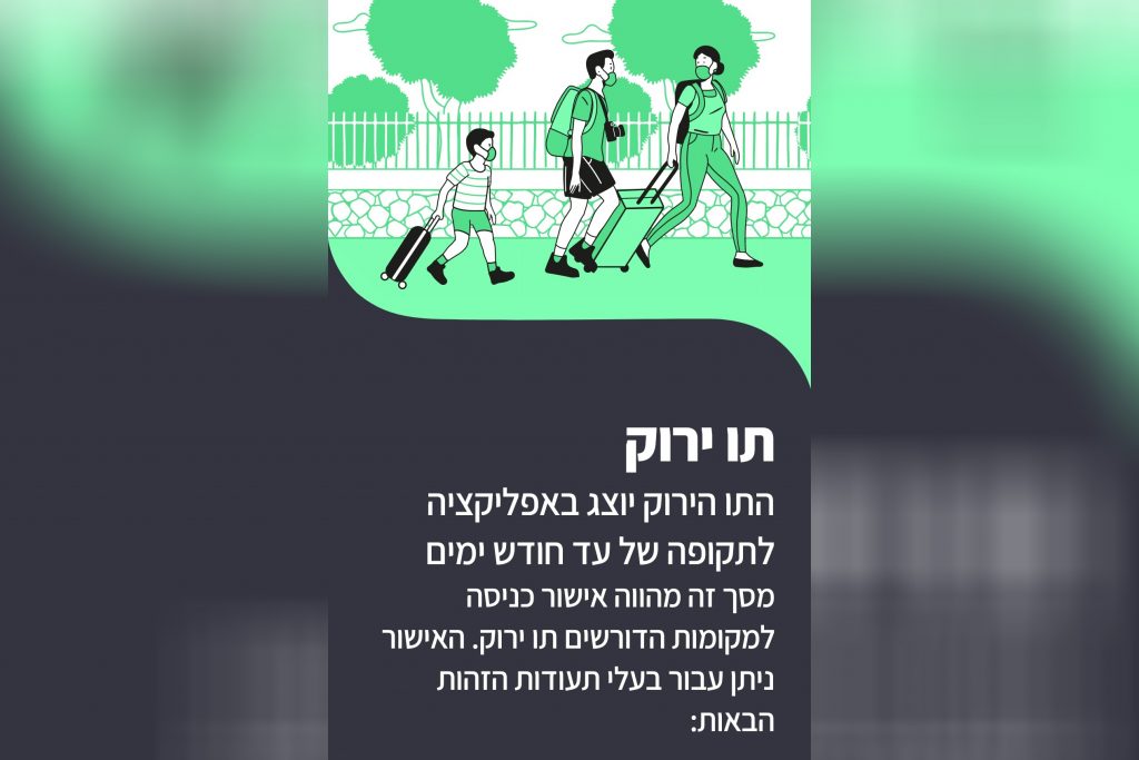 Izrael, kovid potvrda, aplikacija Foto: Promo